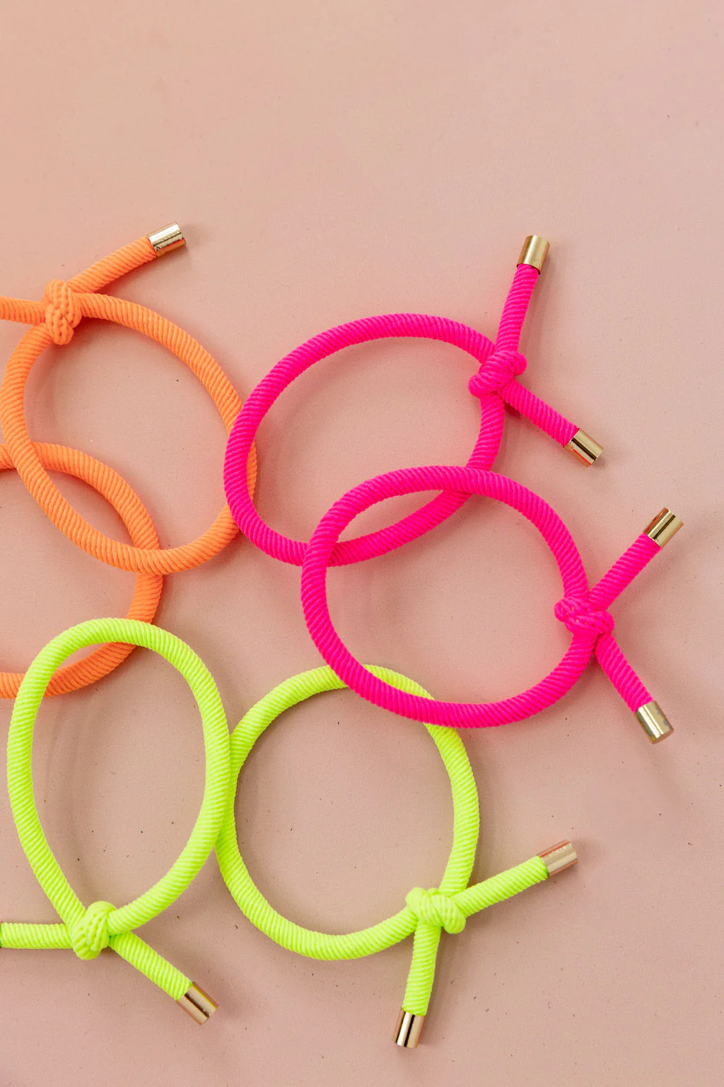 6 Pack Hair Ties in Neon - Image 3