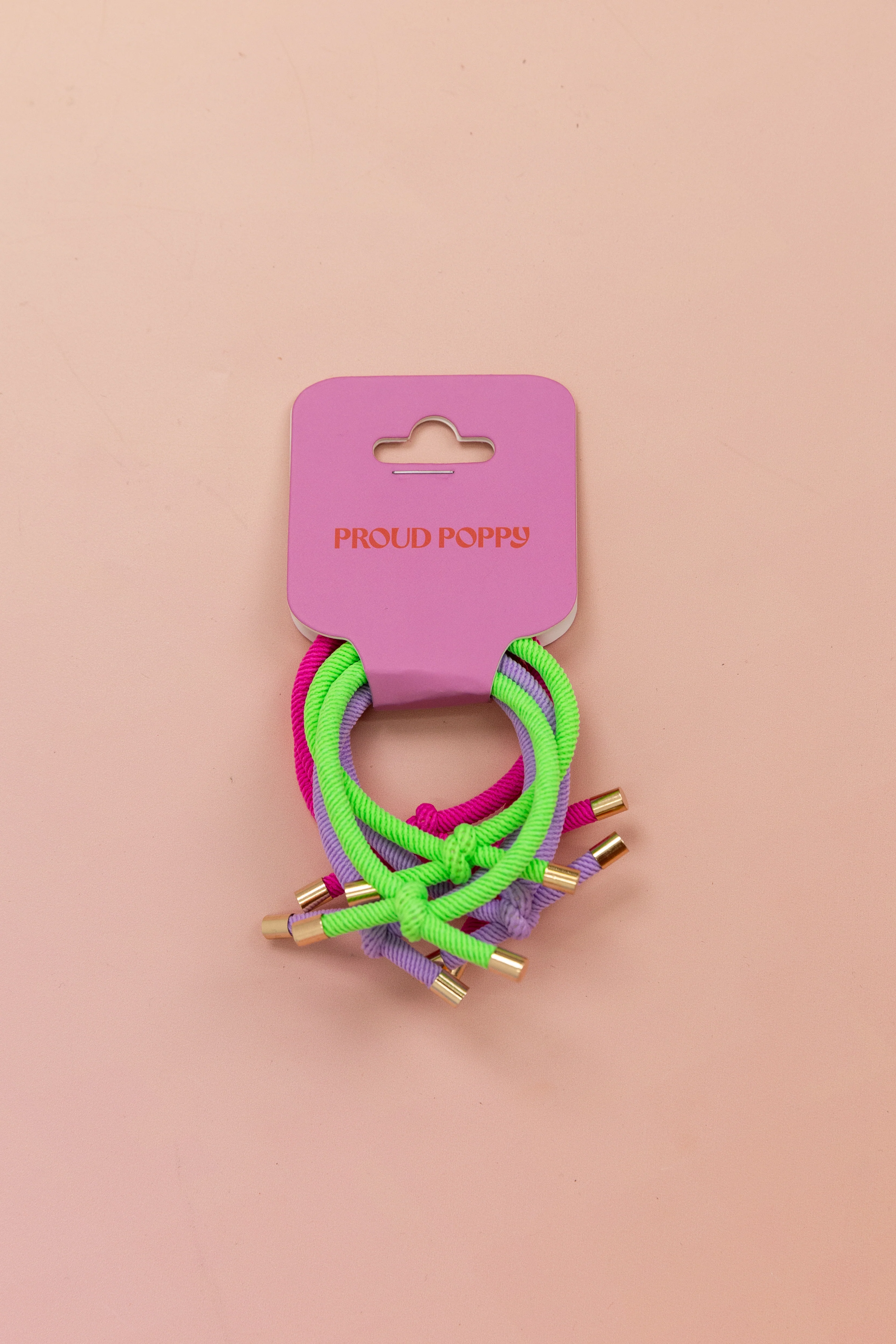 6 Pack Hair Ties in Rainbow Colours - Image 3