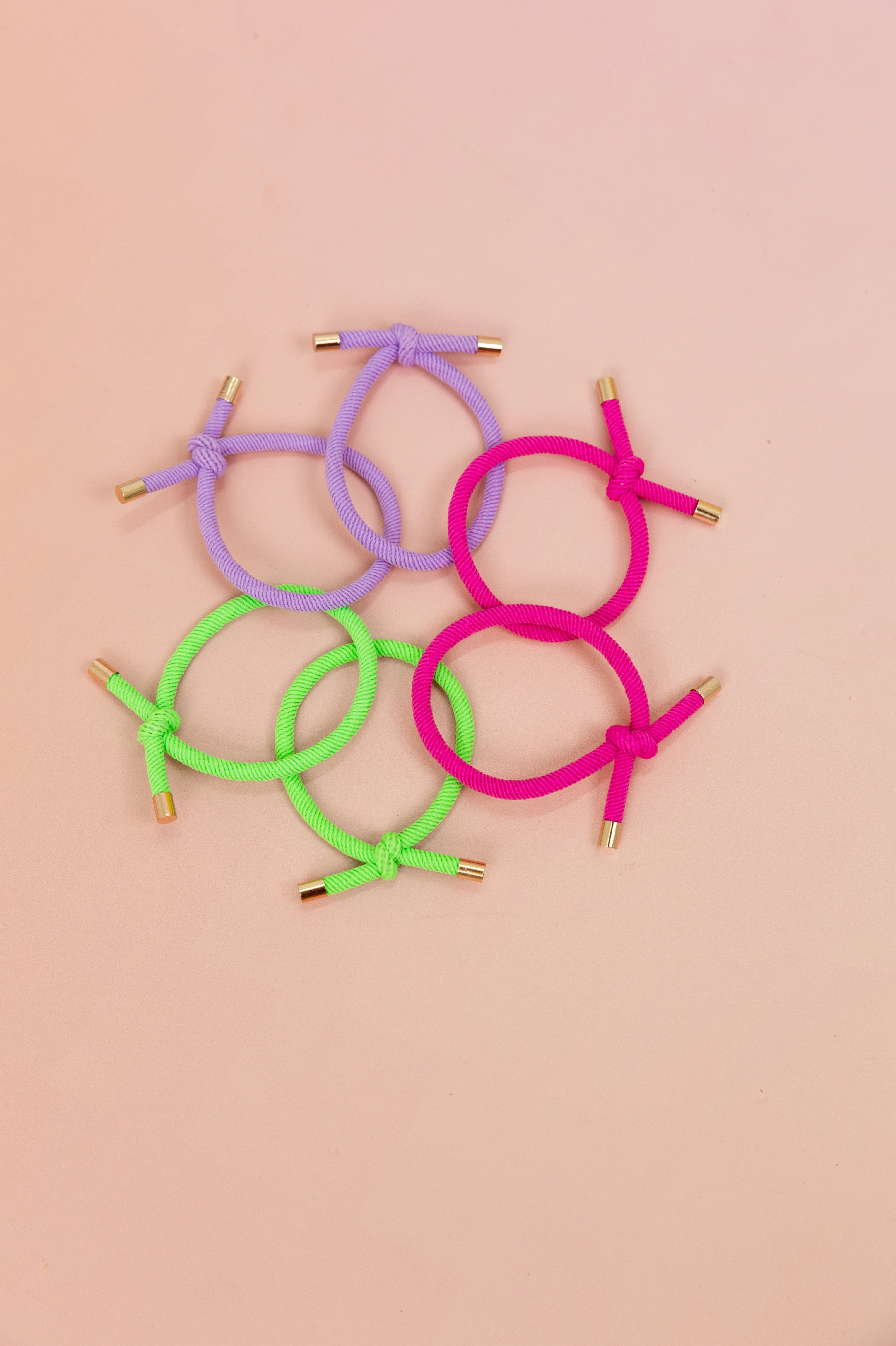 6 Pack Hair Ties in Rainbow Colours - Image 7