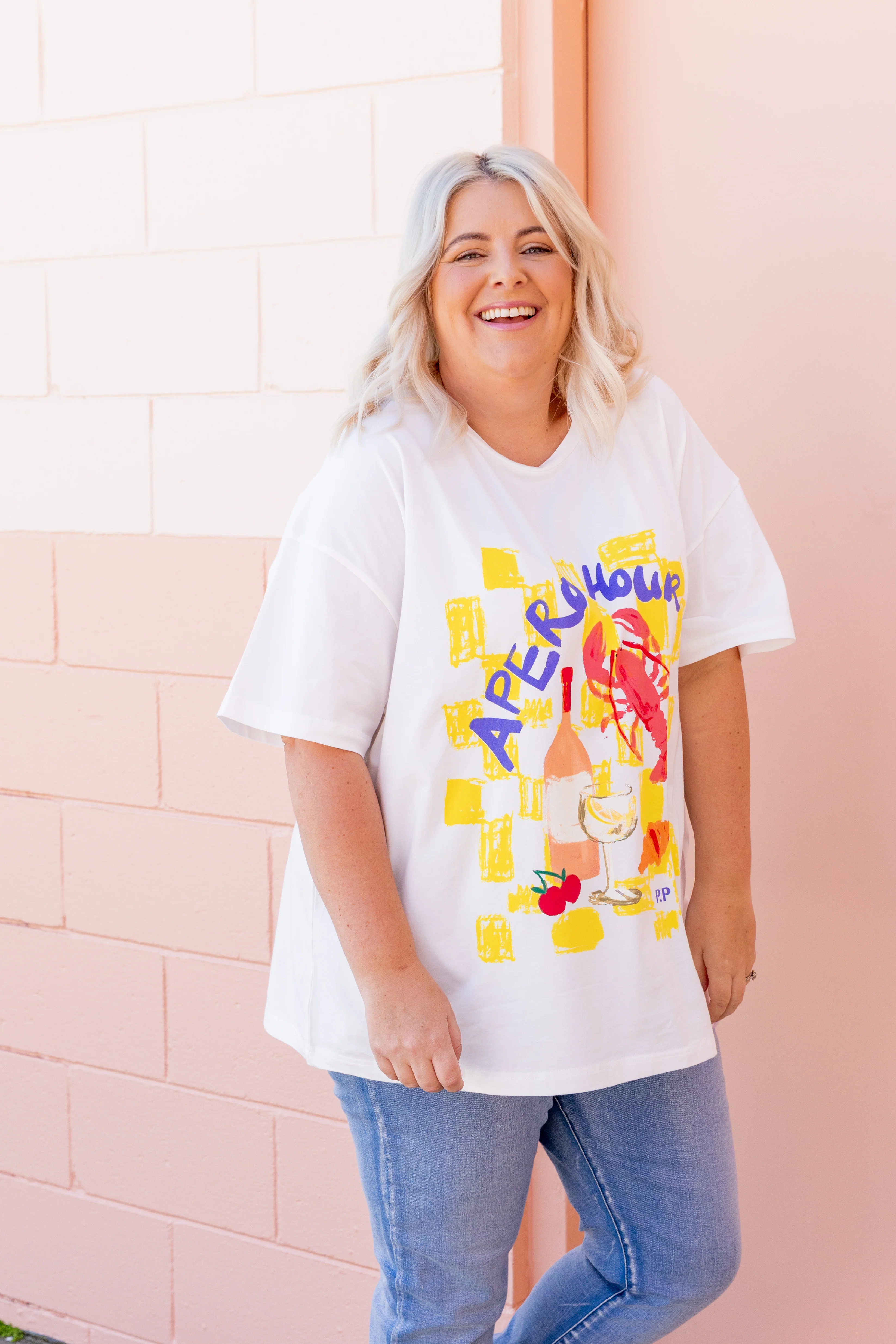Alfie Oversized Tee in Apero Hour - Image 7