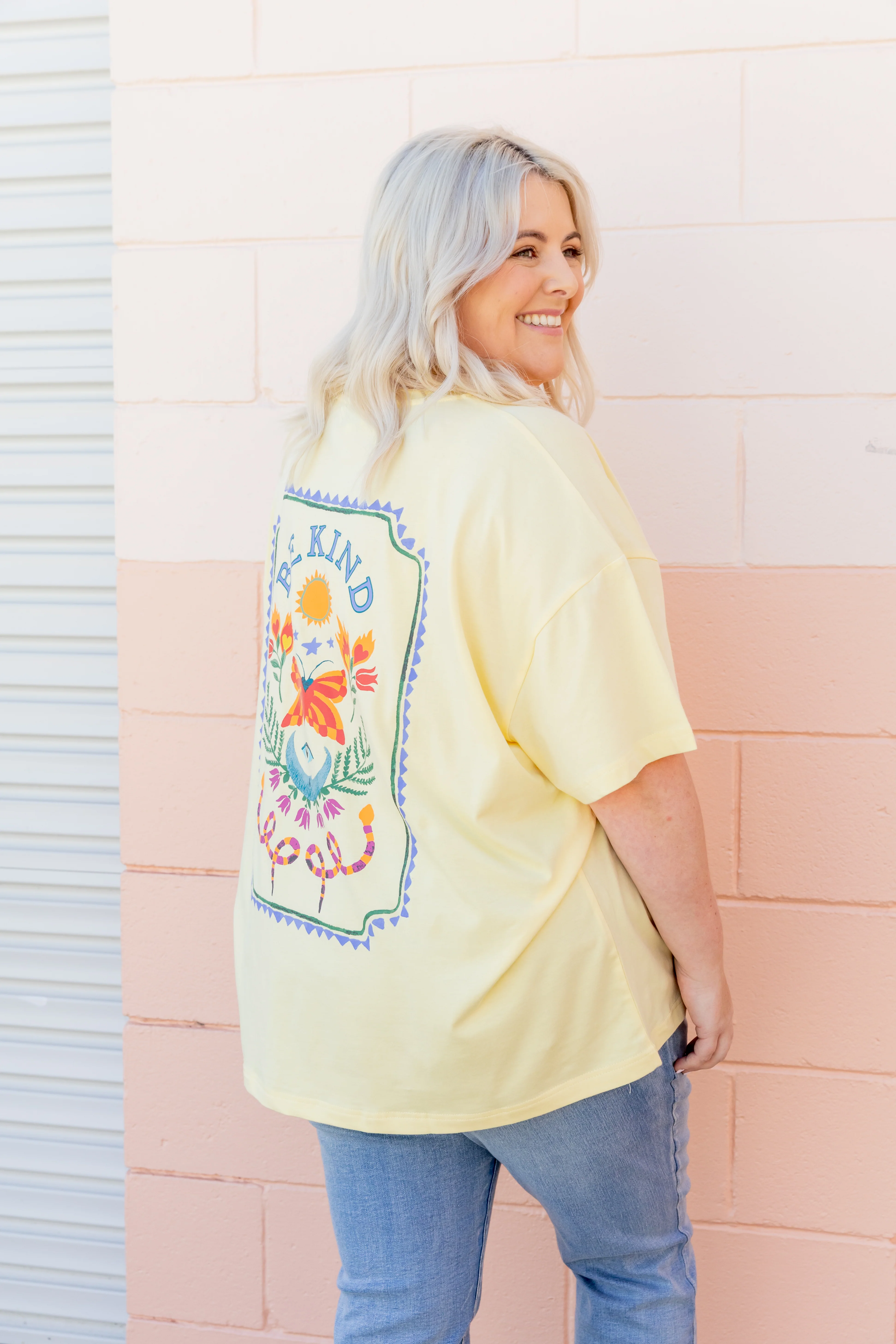 Alfie Oversized Tee in Be Kind - Image 6