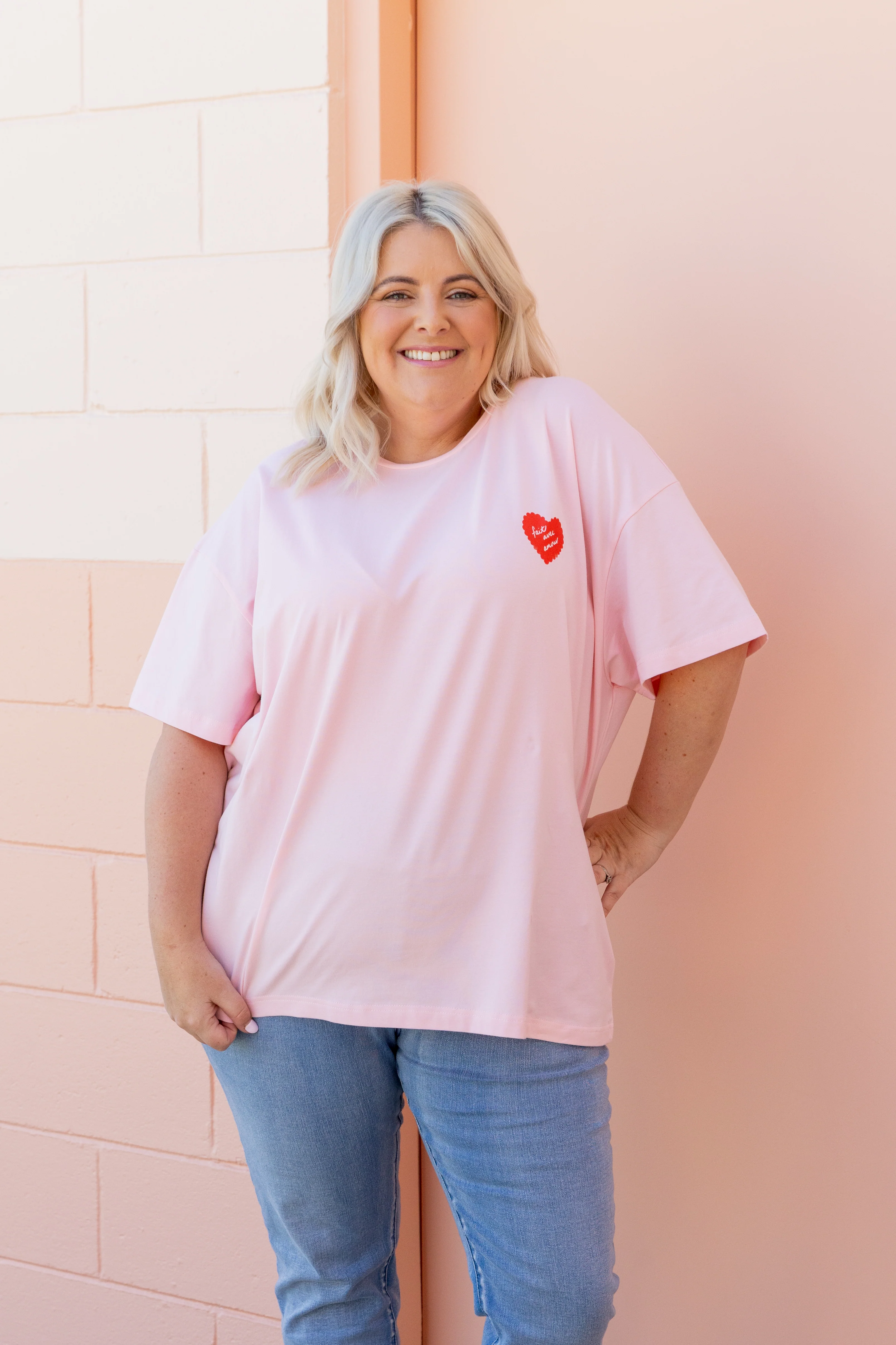 Alfie Oversized Tee in Cherry On Top - Image 2
