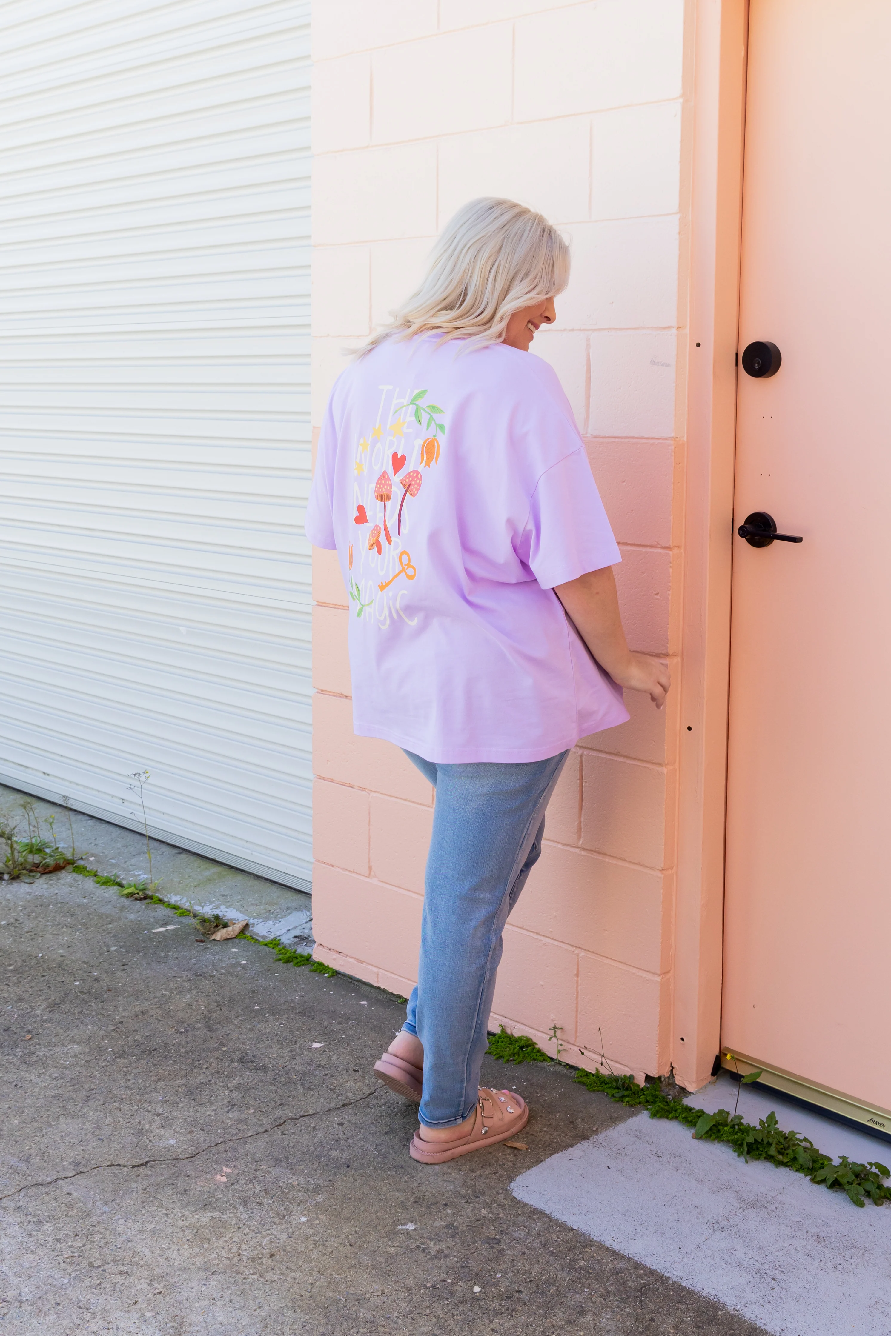Alfie Oversized Tee In Magic - Image 11