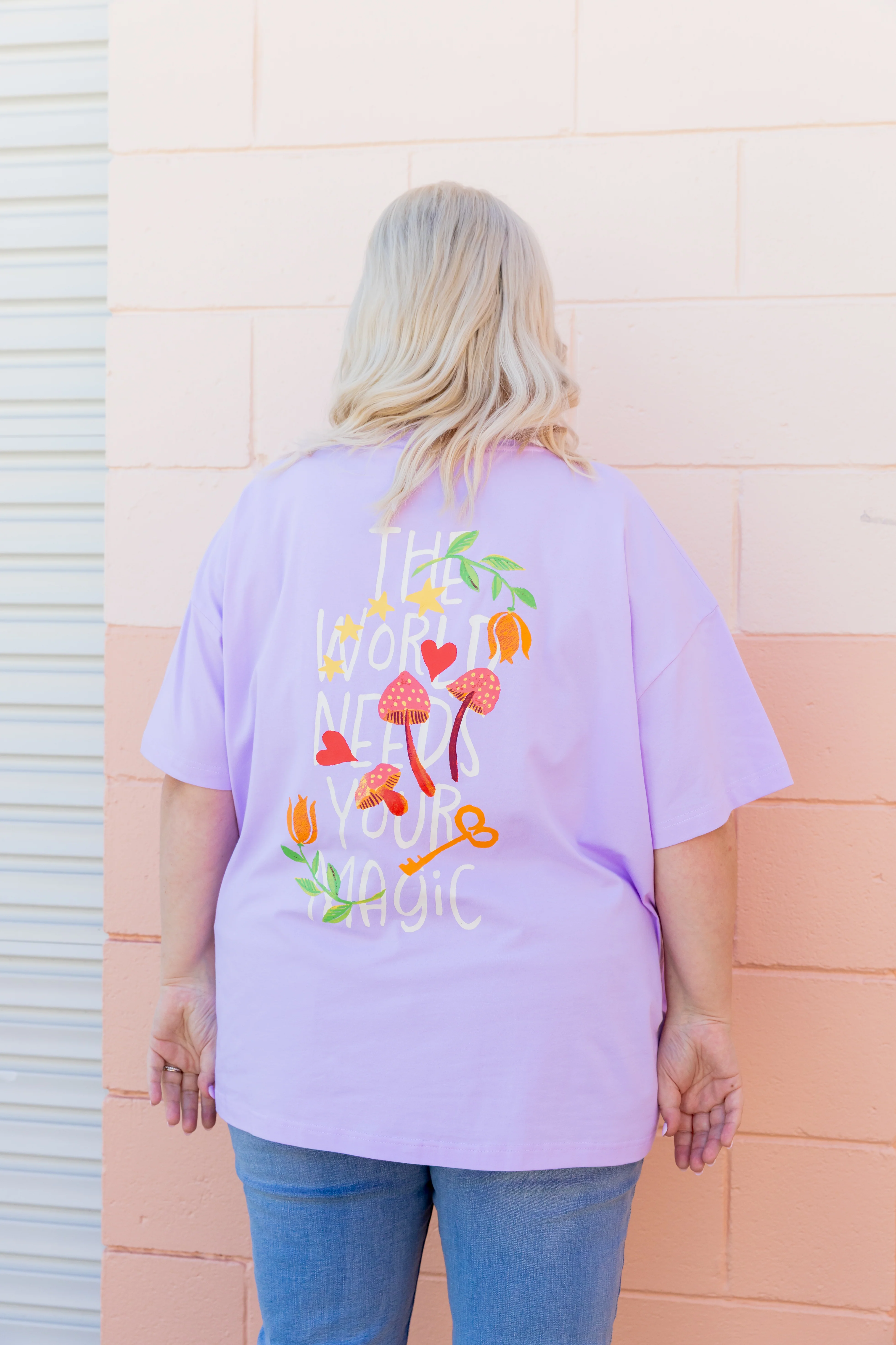 Alfie Oversized Tee In Magic - Image 3