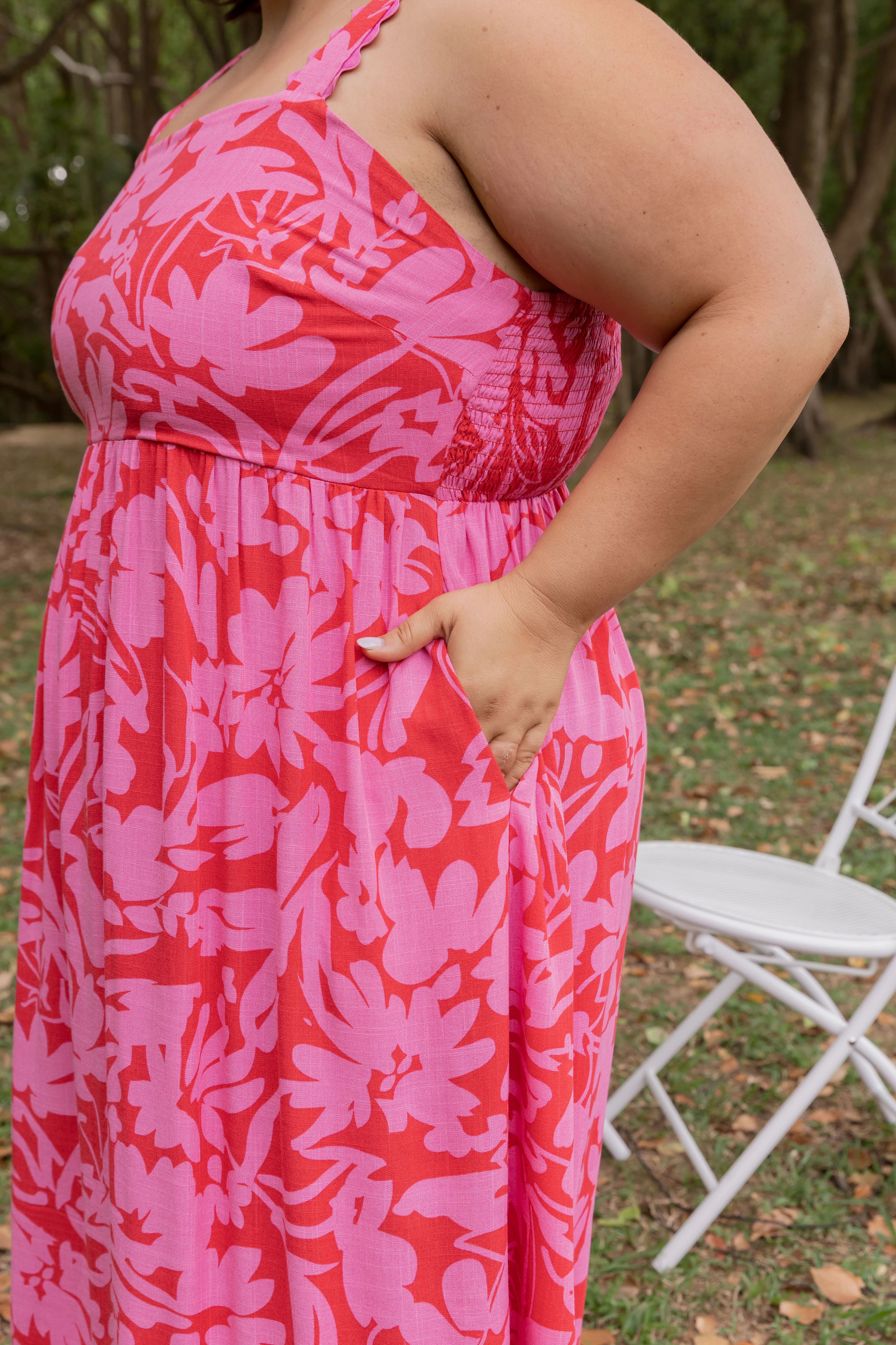 Angel Midi Dress in Fiesta - Image 12