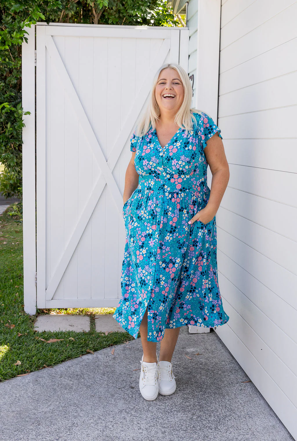 Aurora Midi Dress in Itsy Bitsy by Kasey Rainbow - Image 2