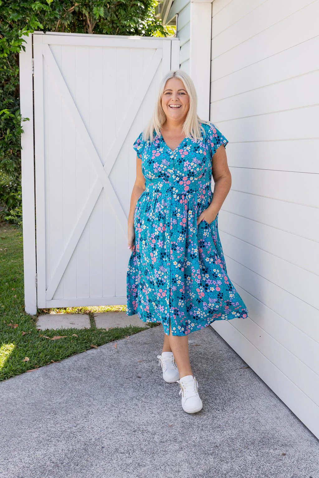 Aurora Midi Dress in Itsy Bitsy by Kasey Rainbow - Image 4
