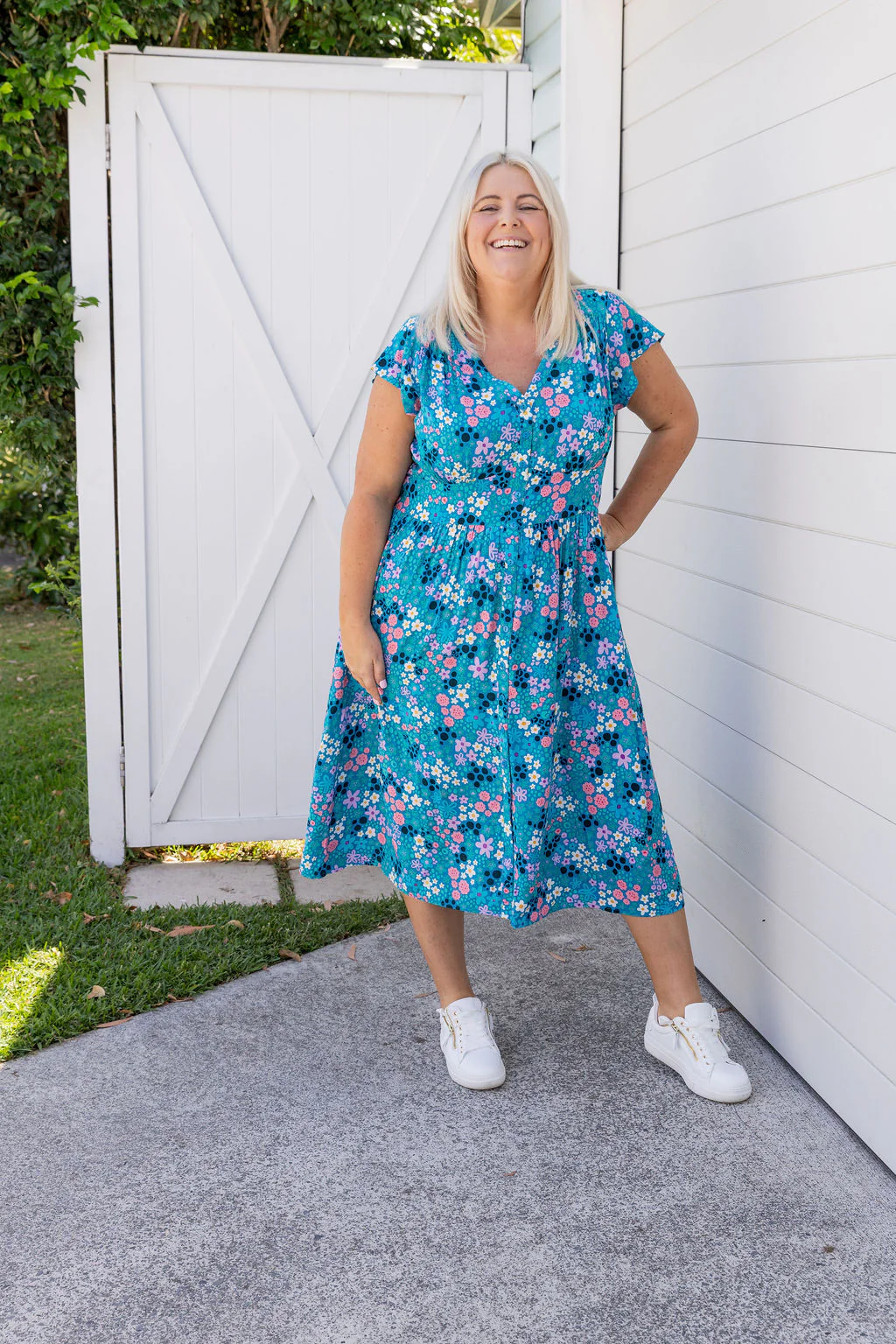 Aurora Midi Dress in Itsy Bitsy by Kasey Rainbow - Image 5
