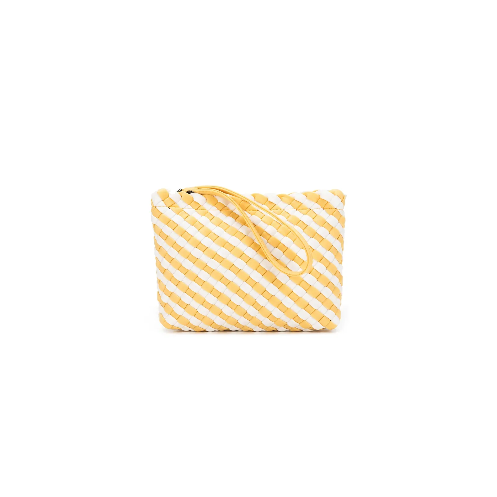 Bahama Yellow Large 2 Piece Woven Tote Bag by Black Caviar - Image 5