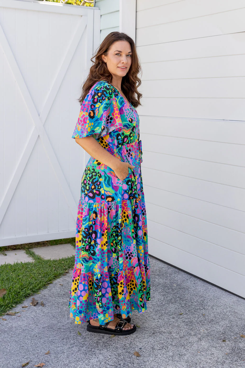 Bonnie Dress in Electric Leopard by Kasey Rainbow - Image 12