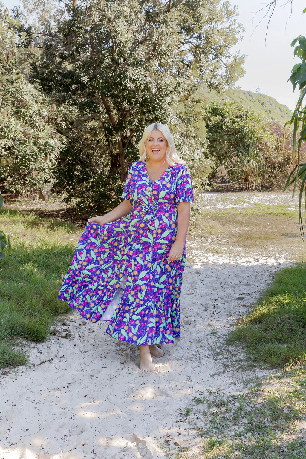 Bonnie Maxi Dress in Gumnuts - Image 9