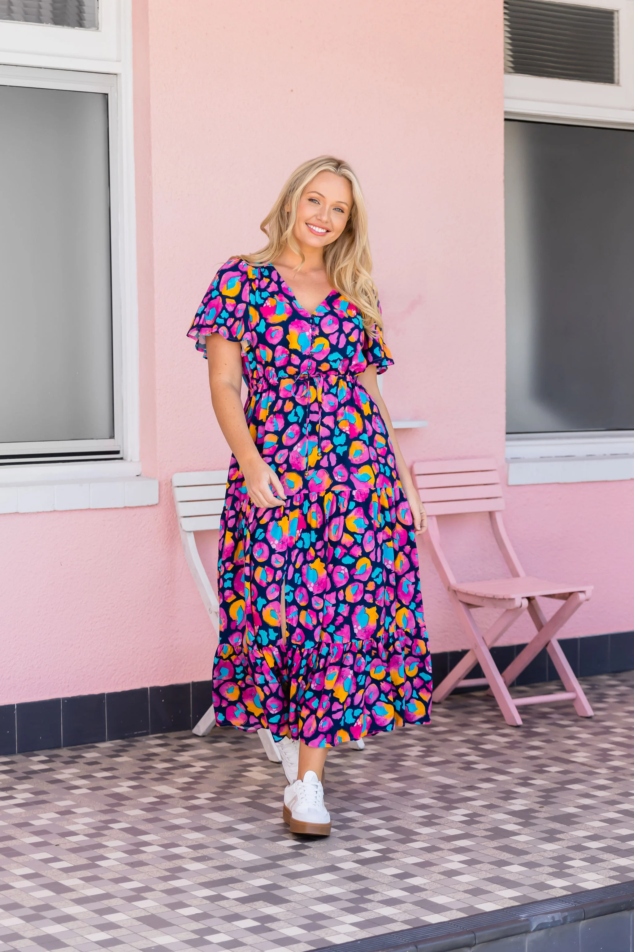 Bonnie Dress in Magenta Leopard by Kasey Rainbow - Image 27