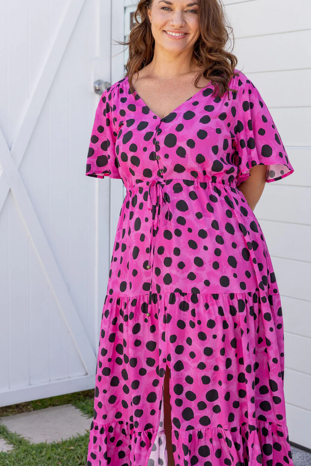 Bonnie Dress in Pink Cheetah by Kasey Rainbow - Image 5