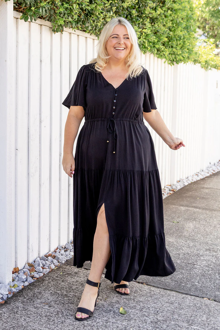 Bonnie Maxi Dress in Black