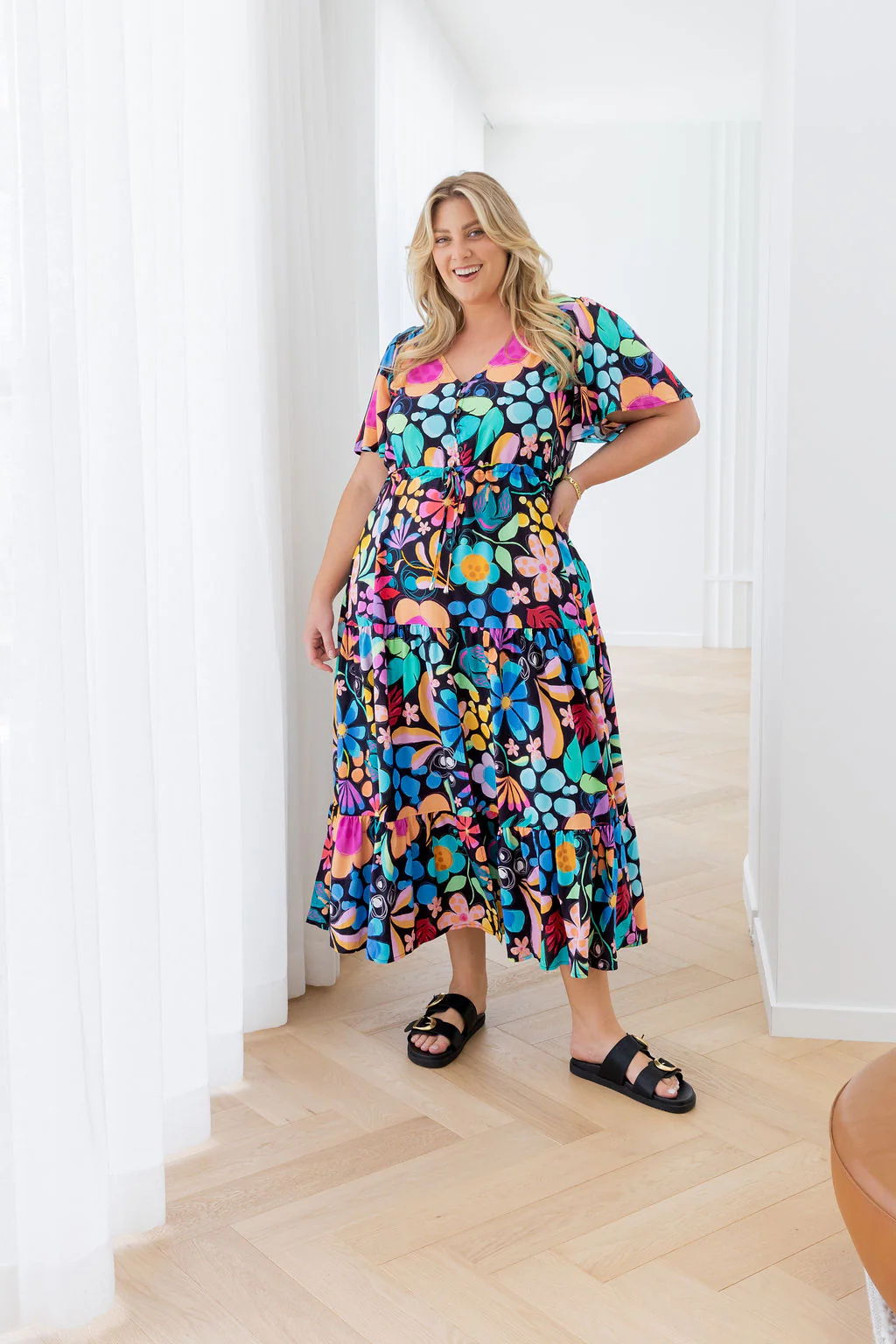 Bonnie Maxi Dress in Black Wonderland by Kasey Rainbow - Image 4
