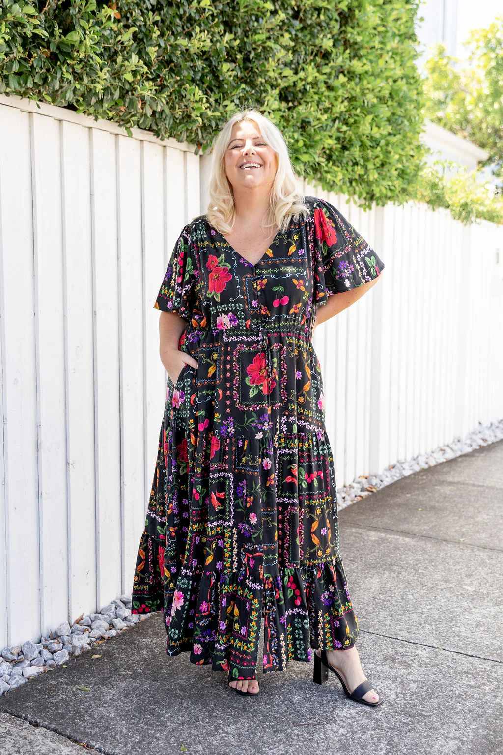 Bonnie Maxi Dress in Sweet Bee - Image 12
