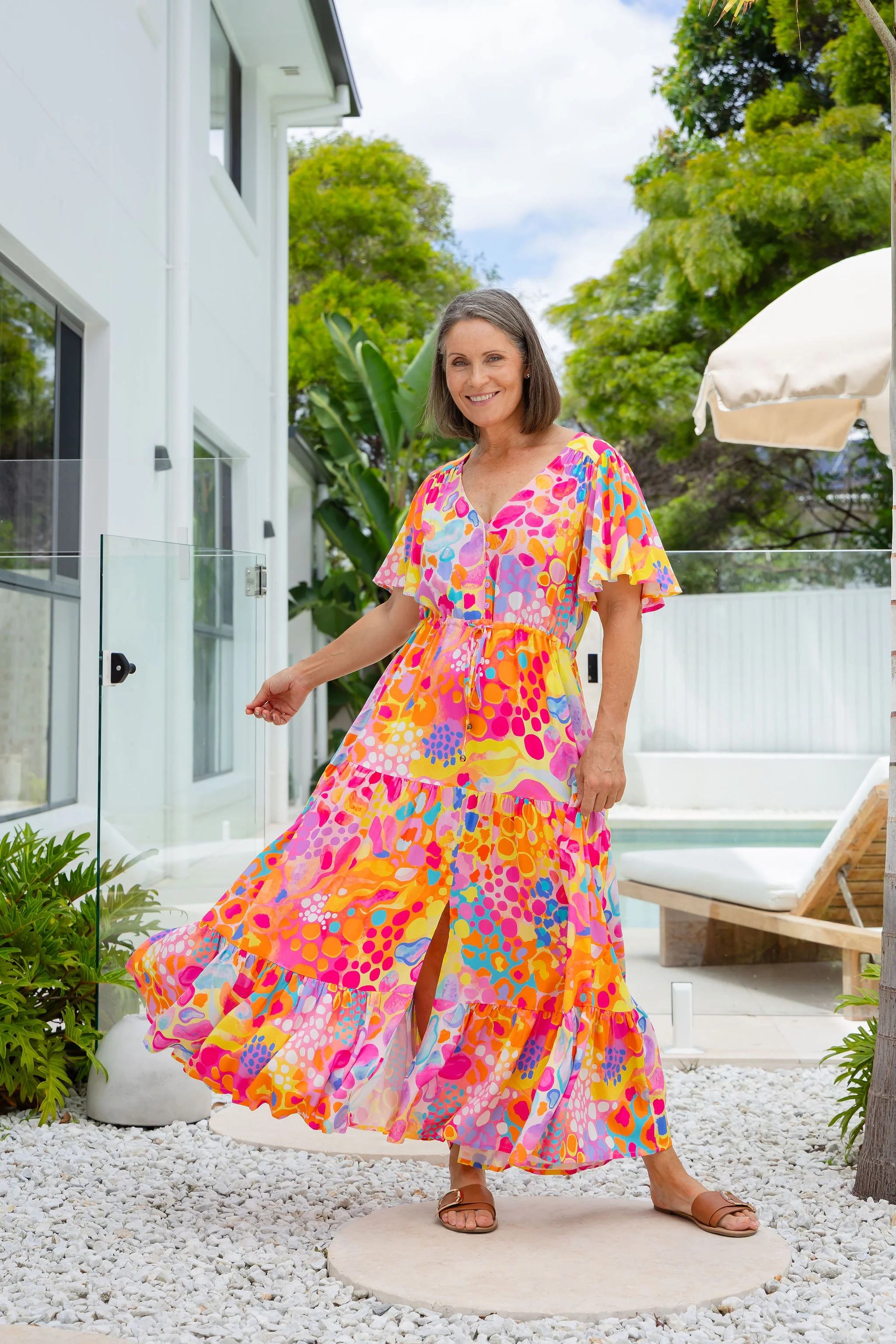 Bonnie Maxi Dress in Tequila Sunrise by Kasey Rainbow - Image 2