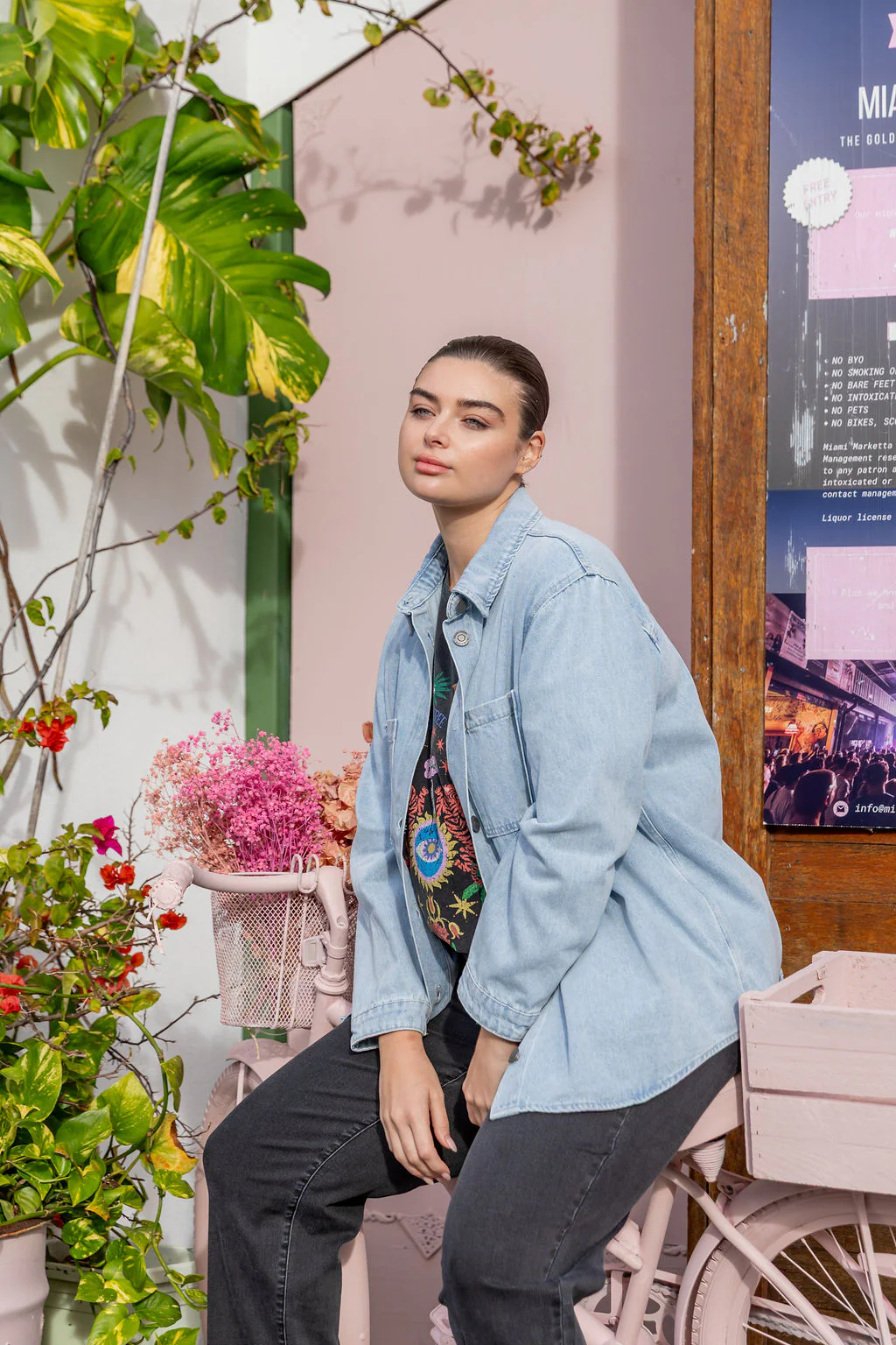 Brogen Denim Shacket in Light Blue Wash - Image 17