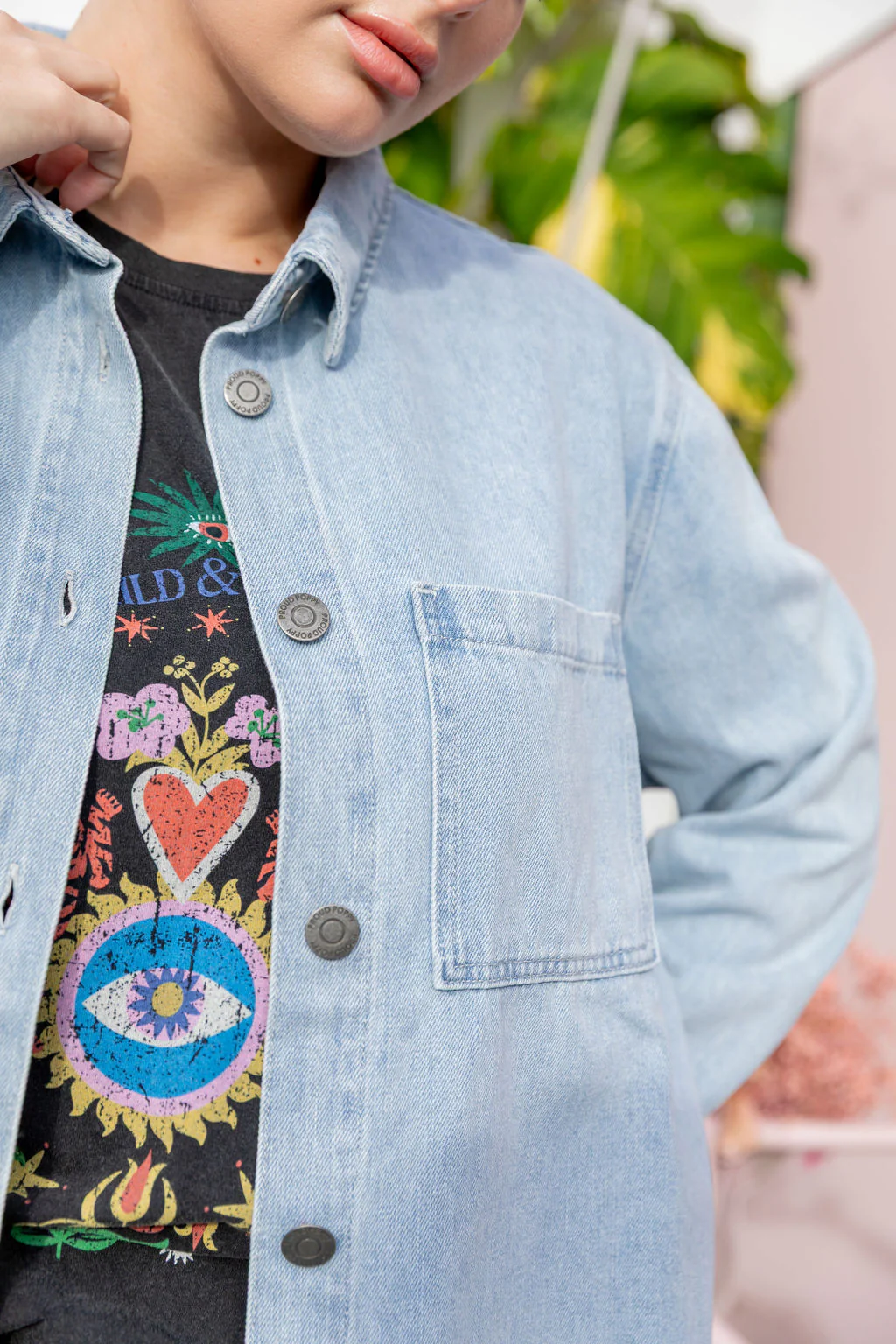 Brogen Denim Shacket in Light Blue Wash - Image 24