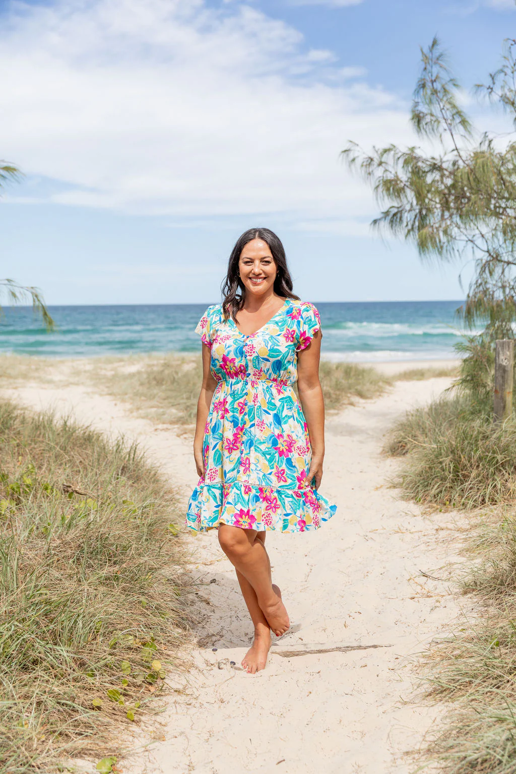 Brontie Dress in Lemon Garden - Image 6