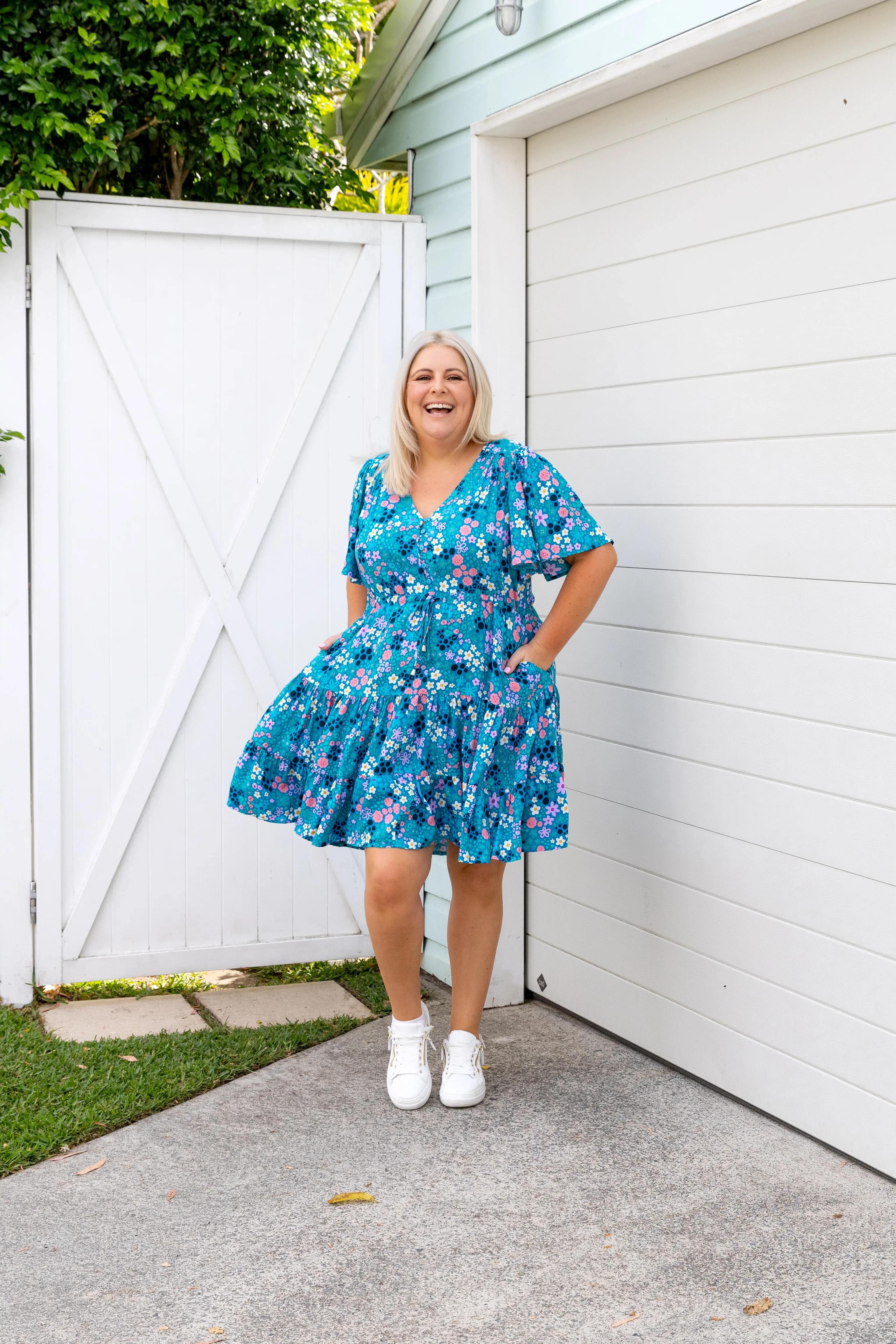 Charlie Dress in Itsy Bitsy by Kasey Rainbow - Image 5