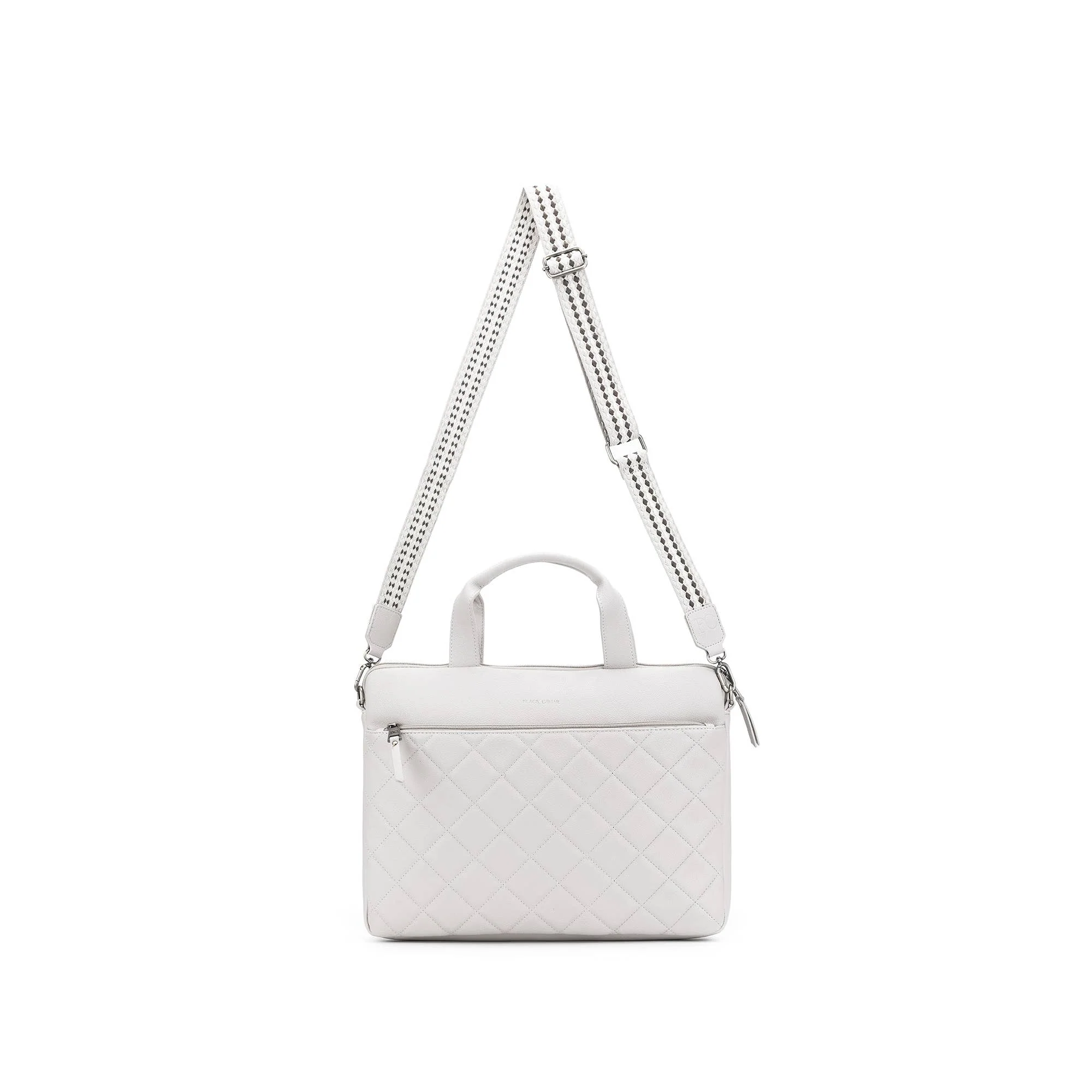 Charlie Oatmeal Laptop Bag by Black Caviar - Image 3