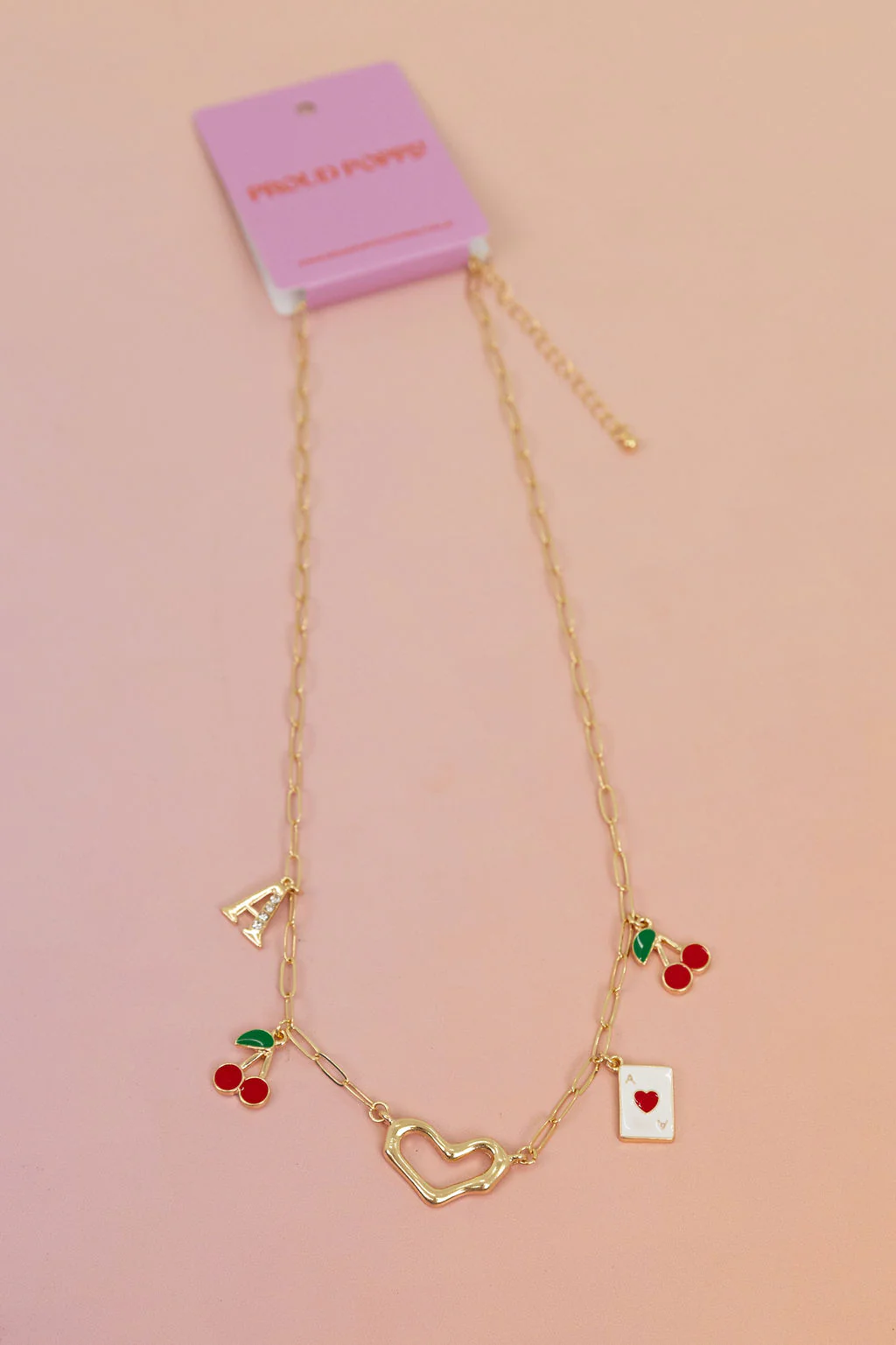 Cherry Love 'A' Necklace - Image 6