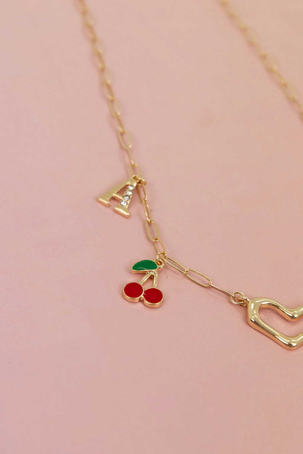 Cherry Love 'A' Necklace - Image 7