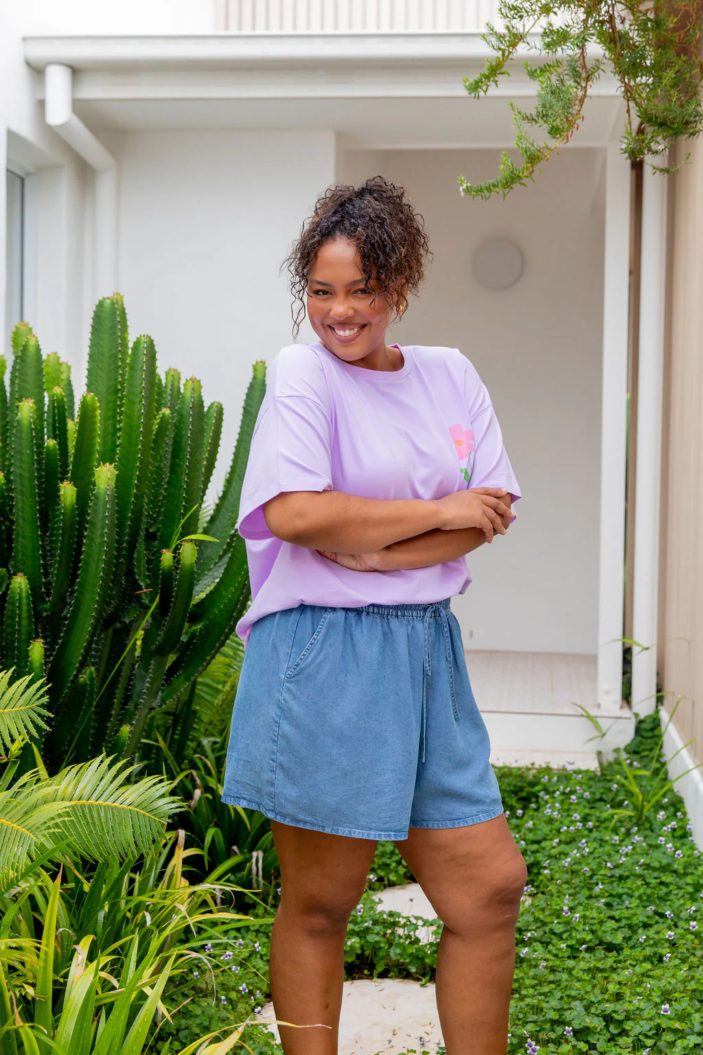 Choose Kindness Tee in Pastel Lilac - Image 13
