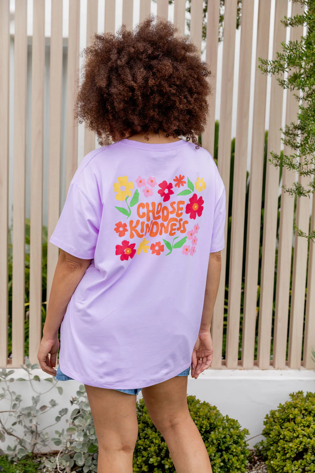 Choose Kindness Tee in Pastel Lilac - Image 20