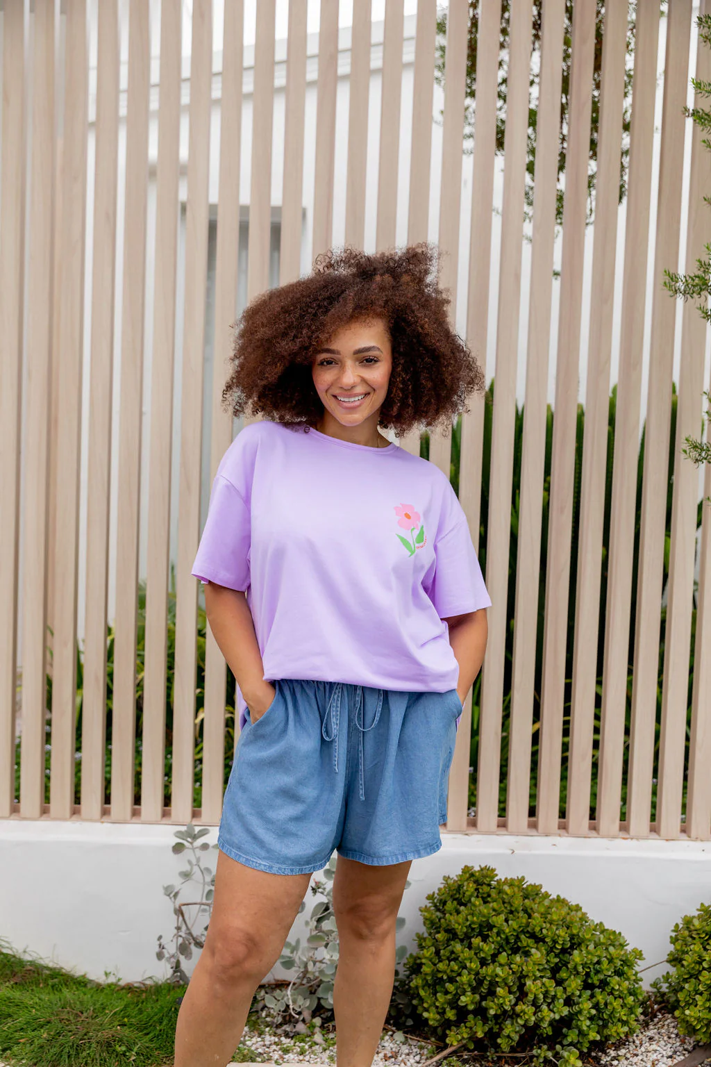 Choose Kindness Tee in Pastel Lilac - Image 23