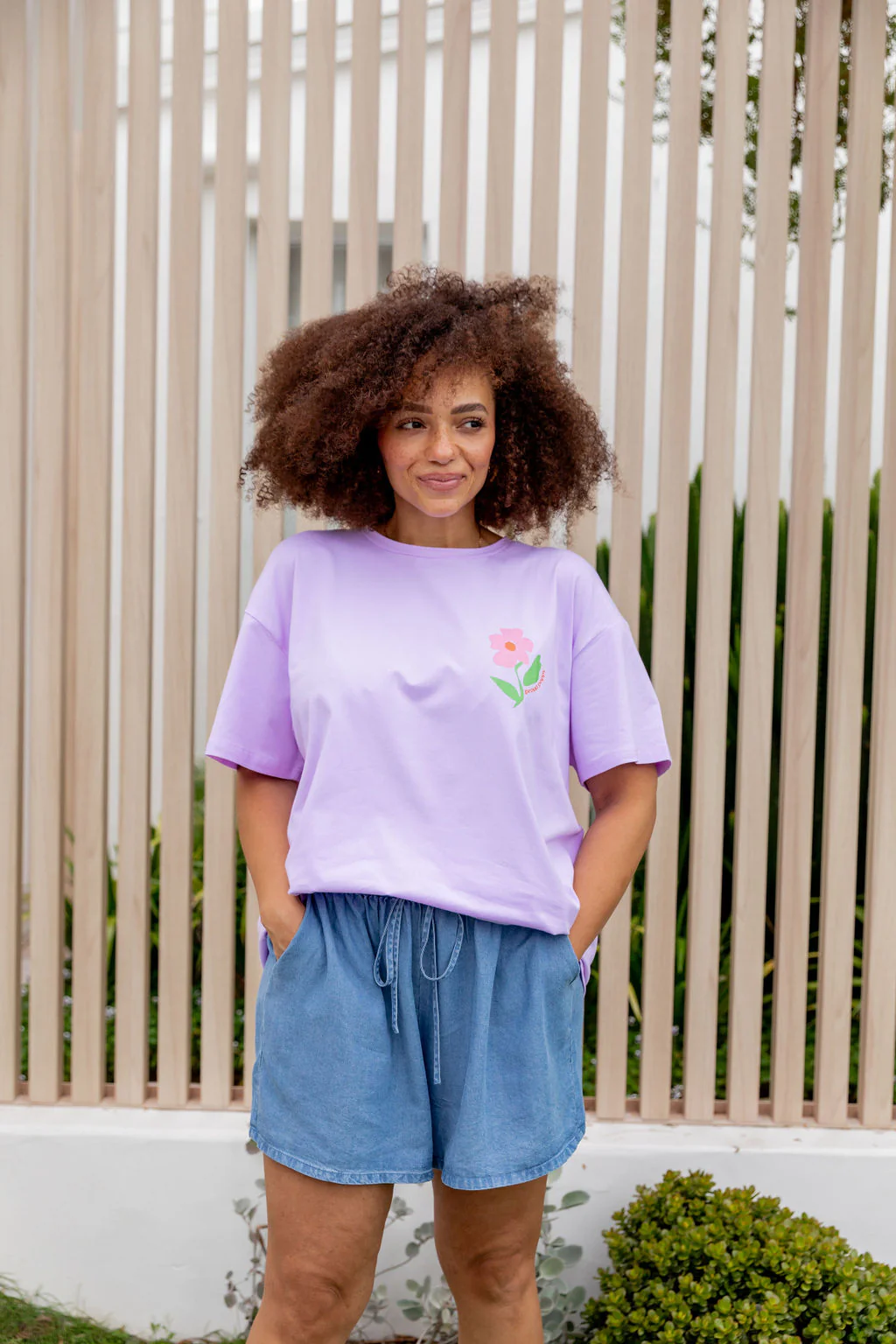 Choose Kindness Tee in Pastel Lilac - Image 24