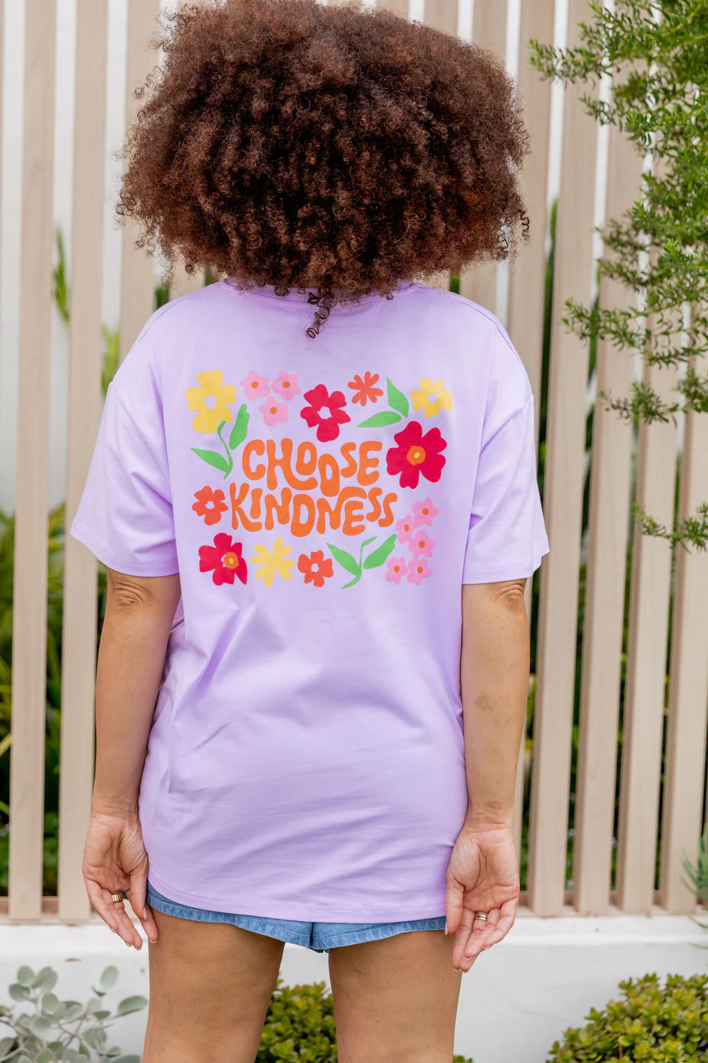 Choose Kindness Tee in Pastel Lilac - Image 3