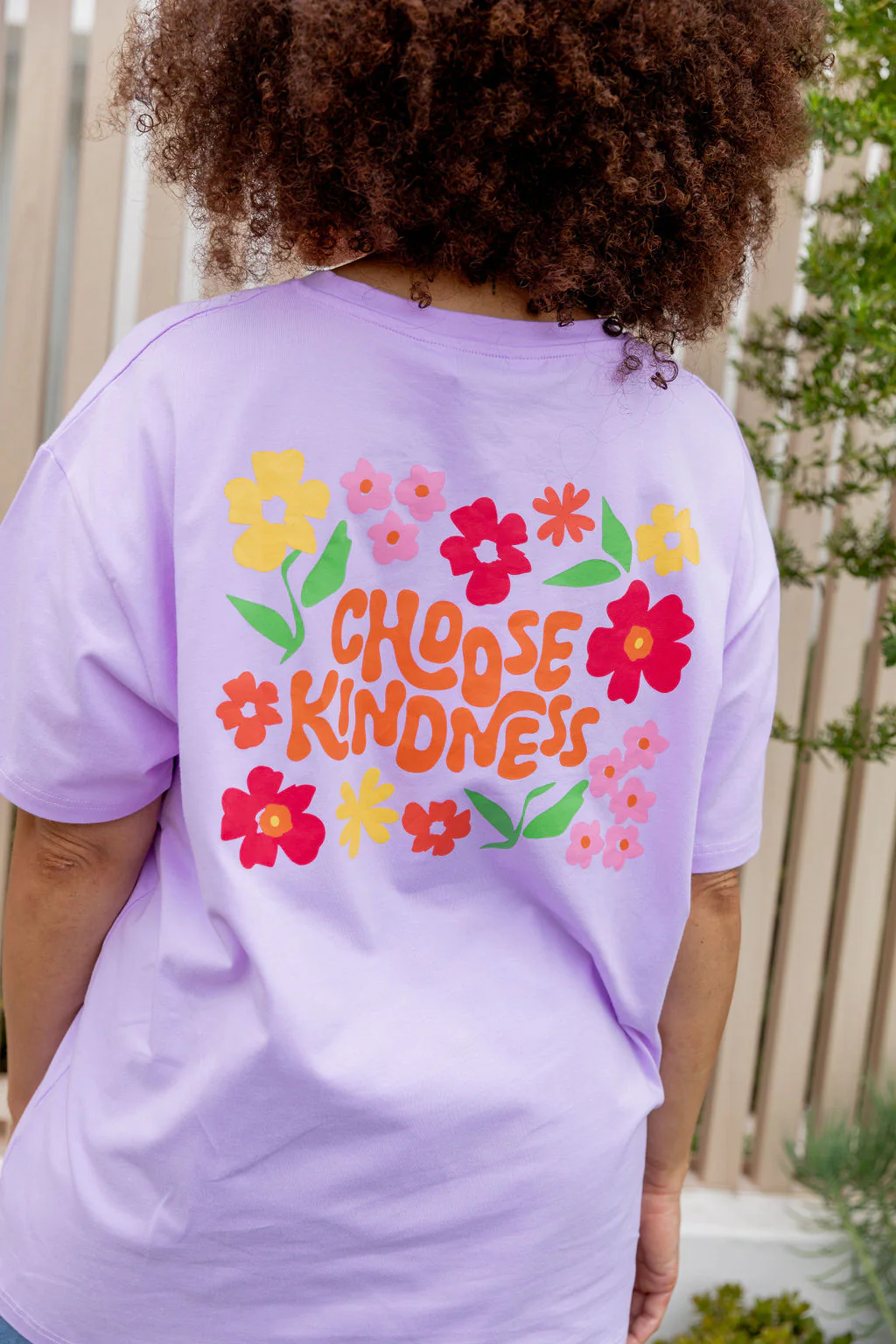 Choose Kindness Tee in Pastel Lilac - Image 6