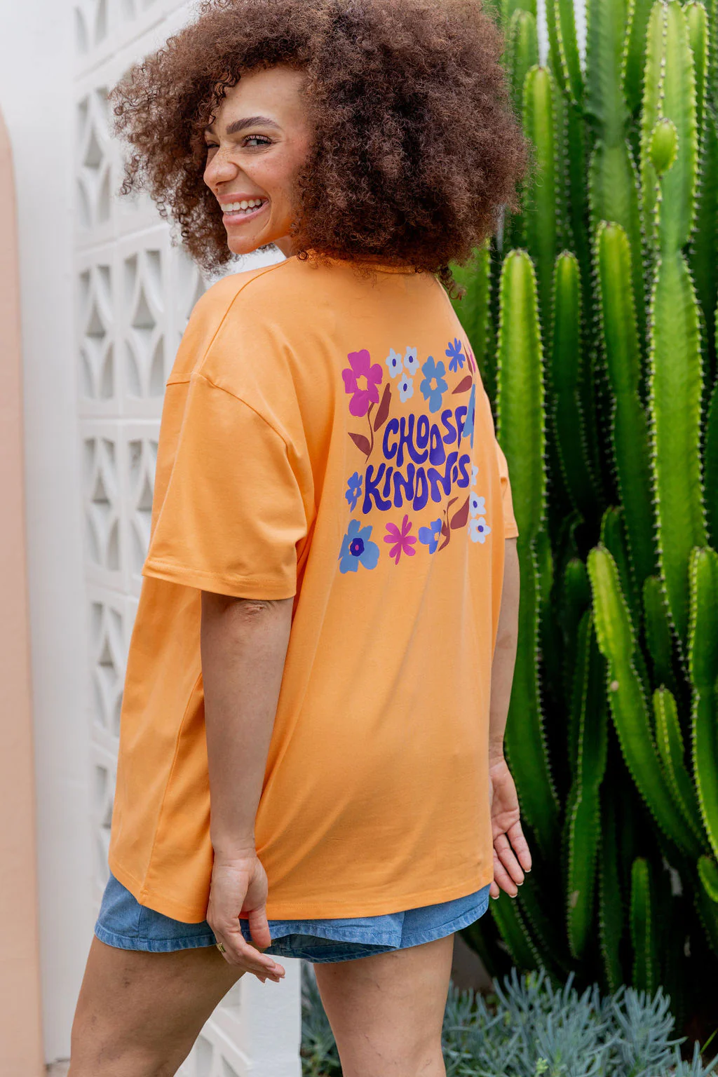 Choose Kindness Tee in Peach - Image 18