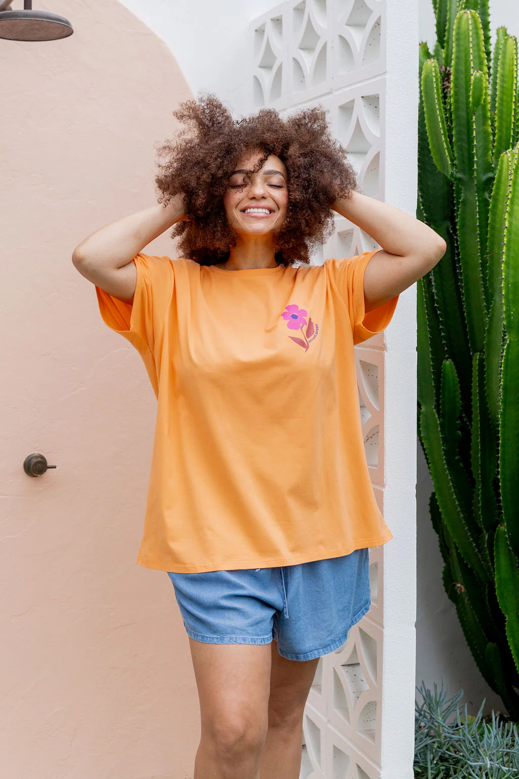 Choose Kindness Tee in Peach - Image 21