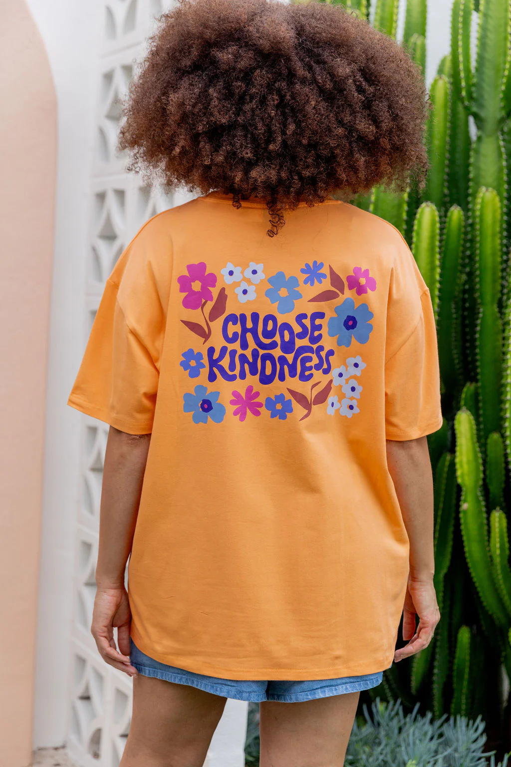 Choose Kindness Tee in Peach - Image 3