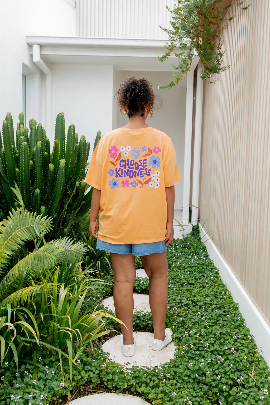 Choose Kindness Tee in Peach - Image 33