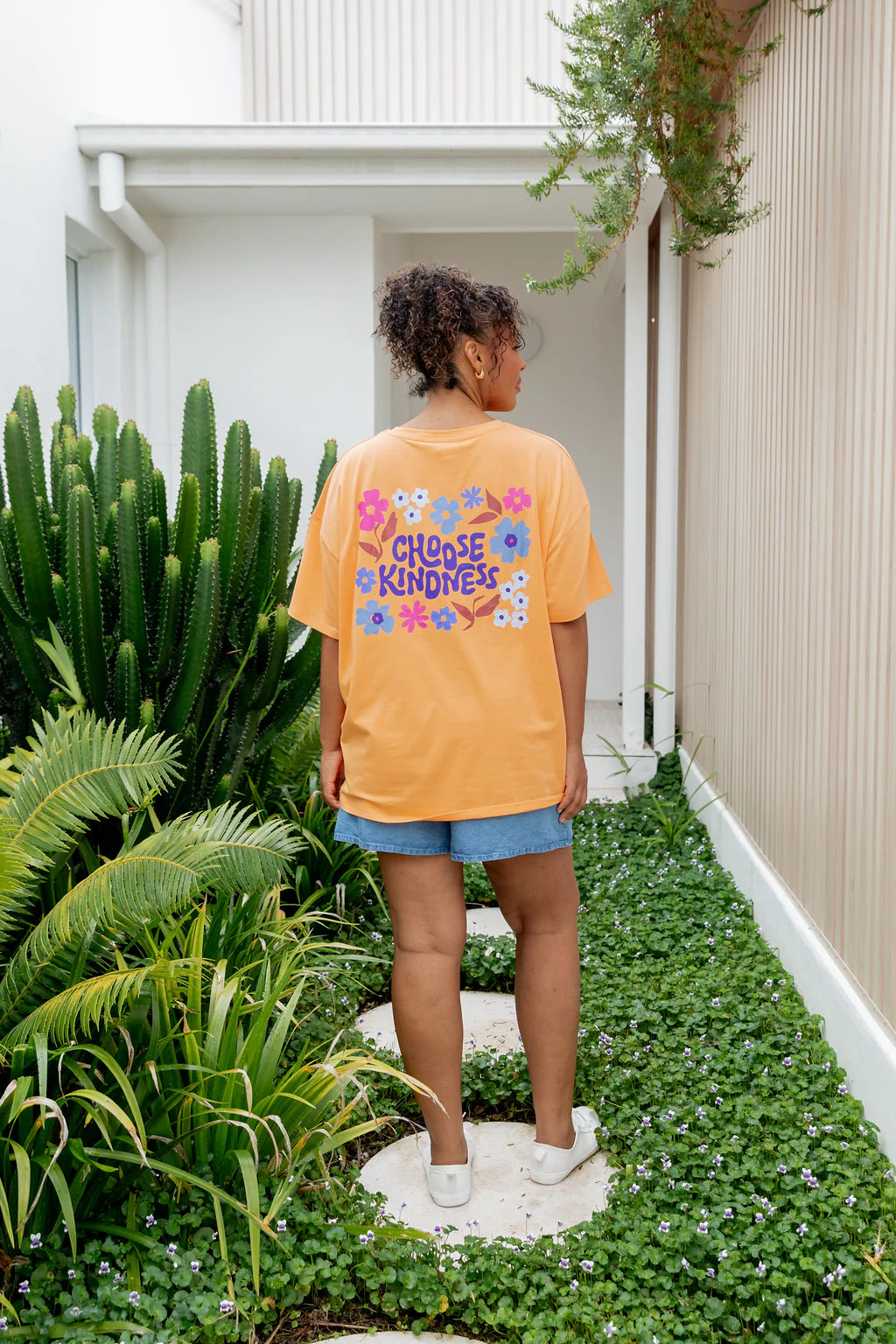 Choose Kindness Tee in Peach - Image 34