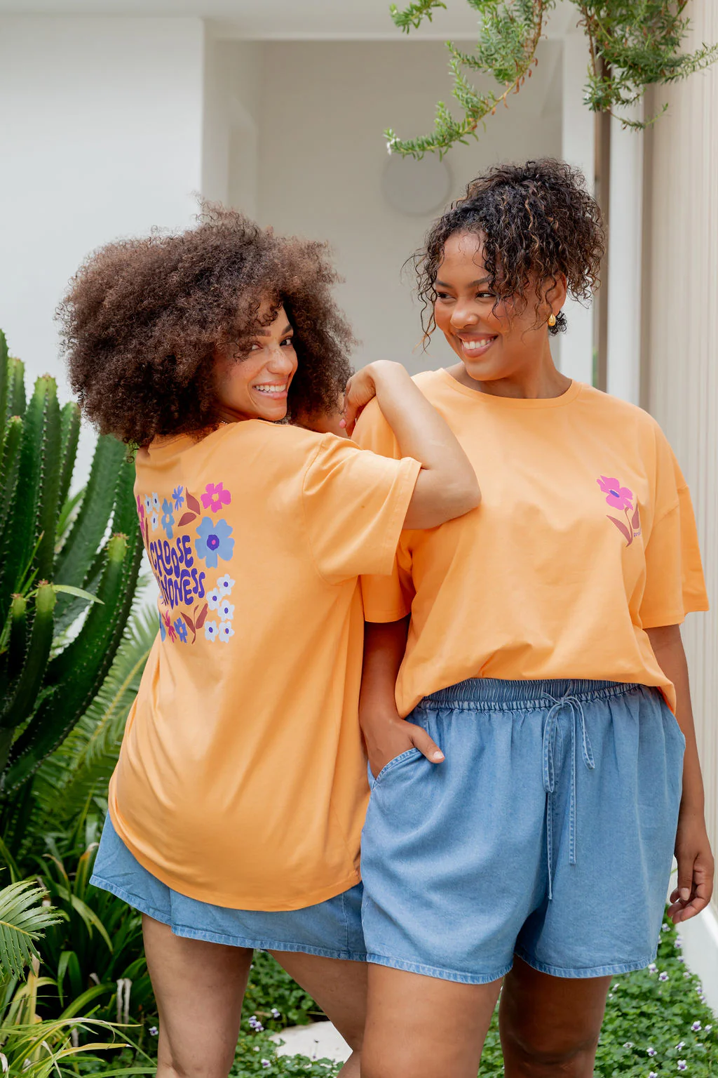 Choose Kindness Tee in Peach - Image 4