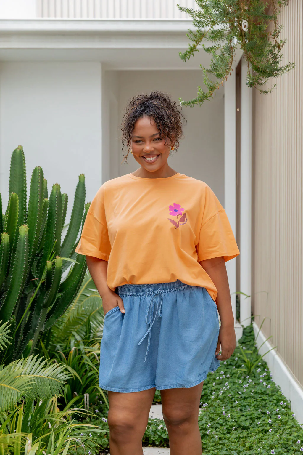 Choose Kindness Tee in Peach - Image 44