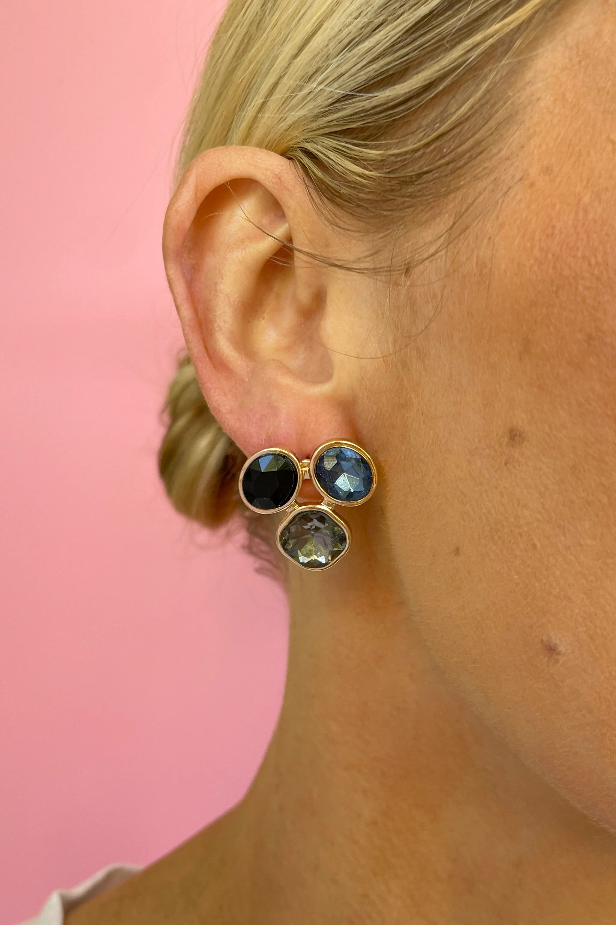 Three Stone Earrings - Image 2