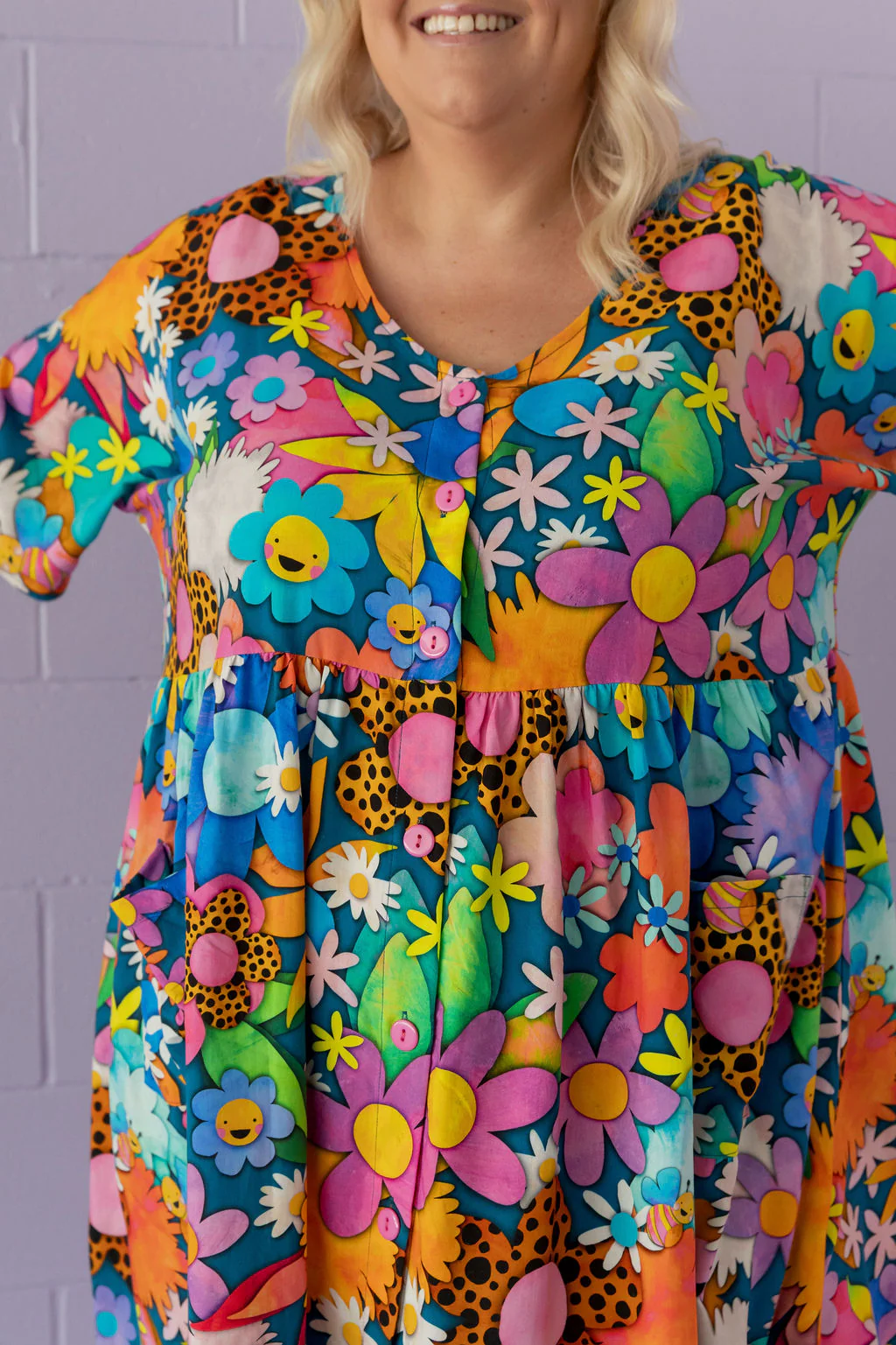 Disco Dress in Kutopia Floral by Kasey Rainbow - Image 11