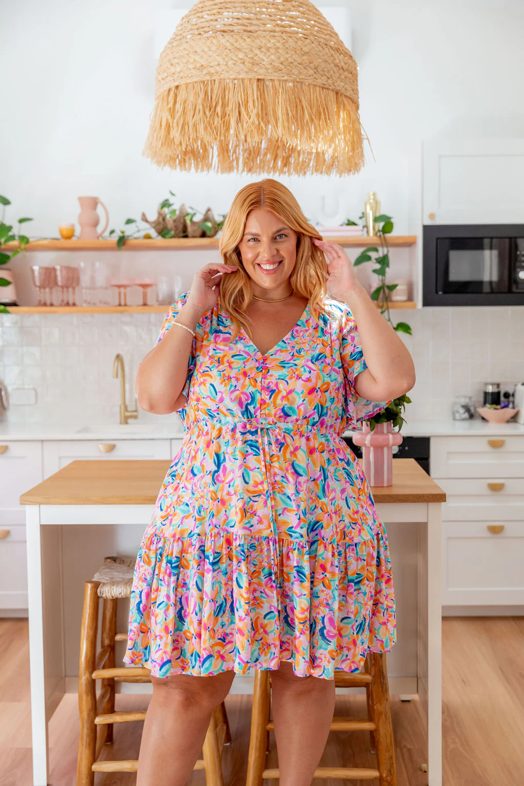 Esmae Dress in Carnival Floral - Image 22