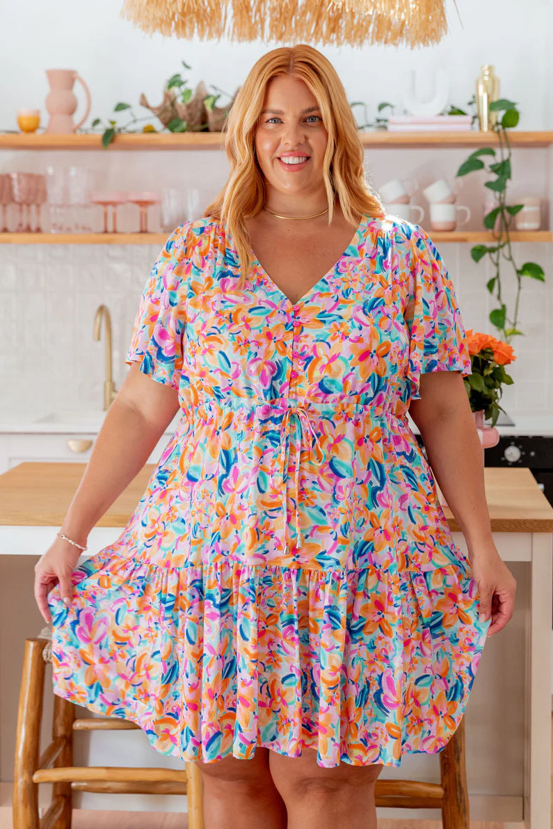 Esmae Dress in Carnival Floral - Image 31