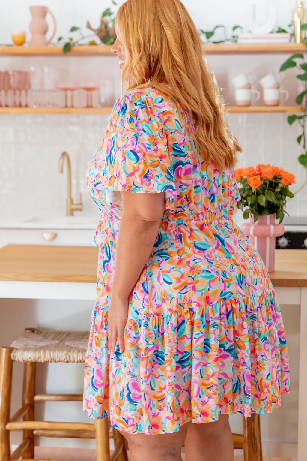 Esmae Dress in Carnival Floral - Image 33