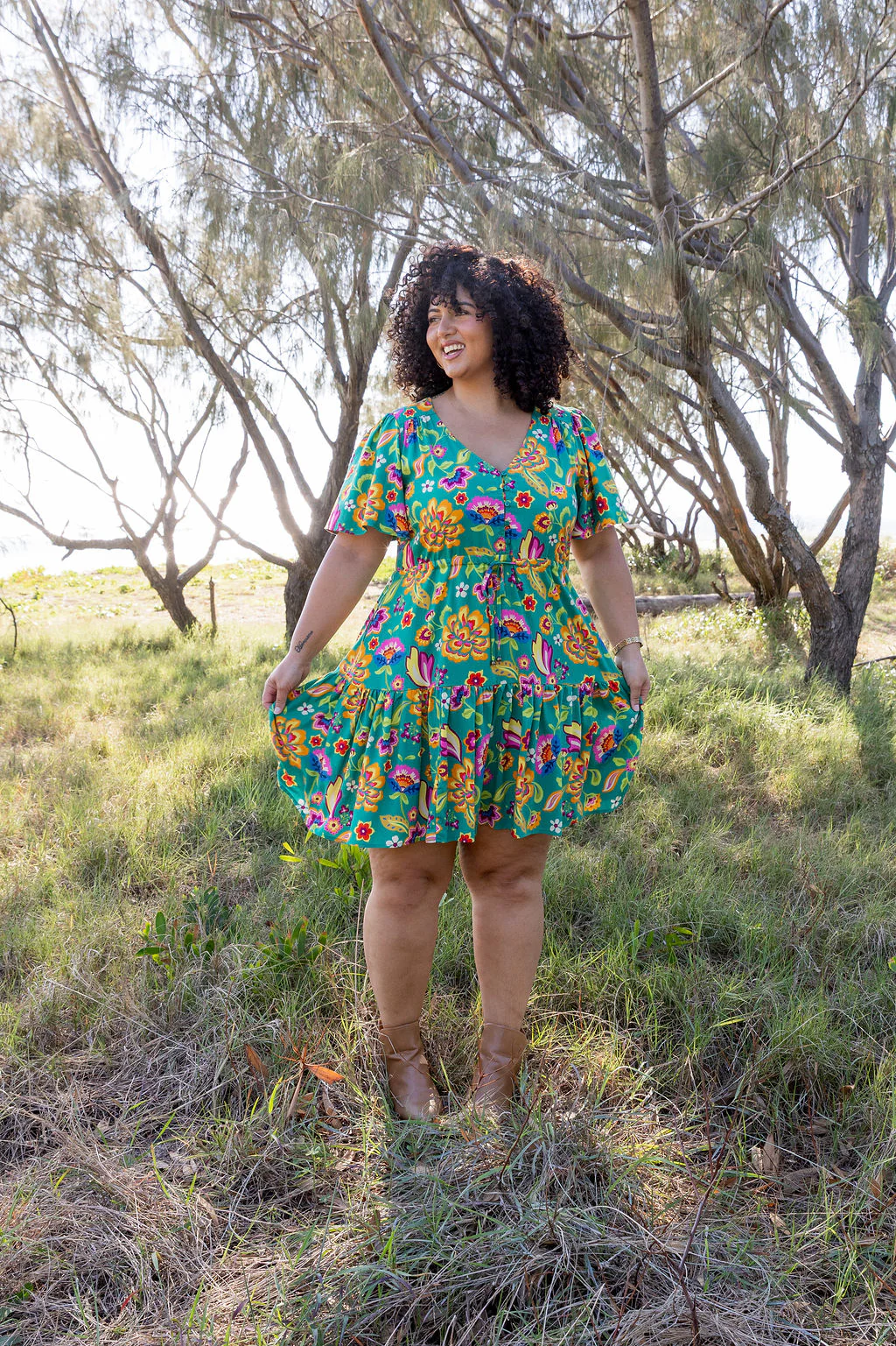 Esmae Dress in Emerald Dreams - Image 15