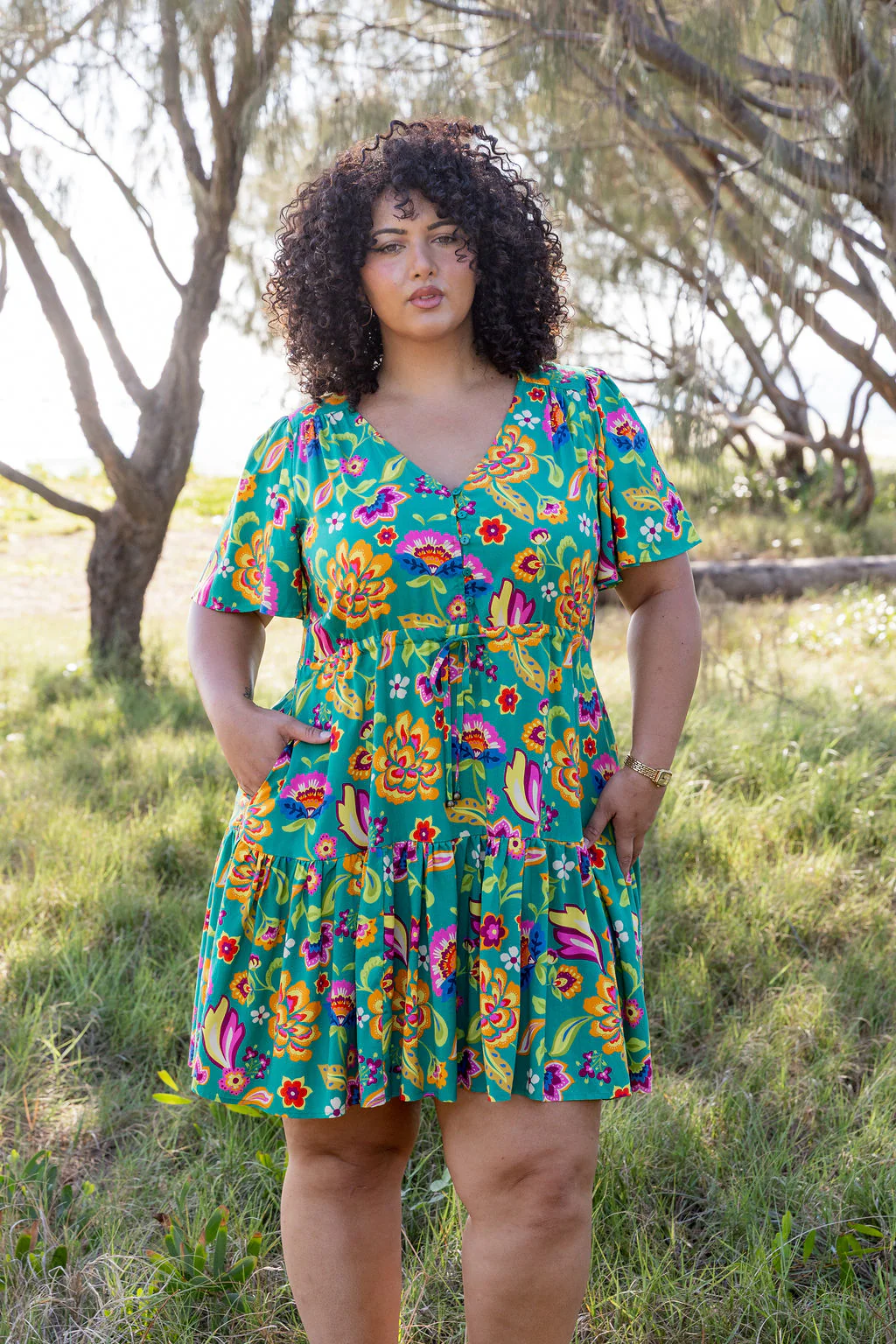 Esmae Dress in Emerald Dreams - Image 4