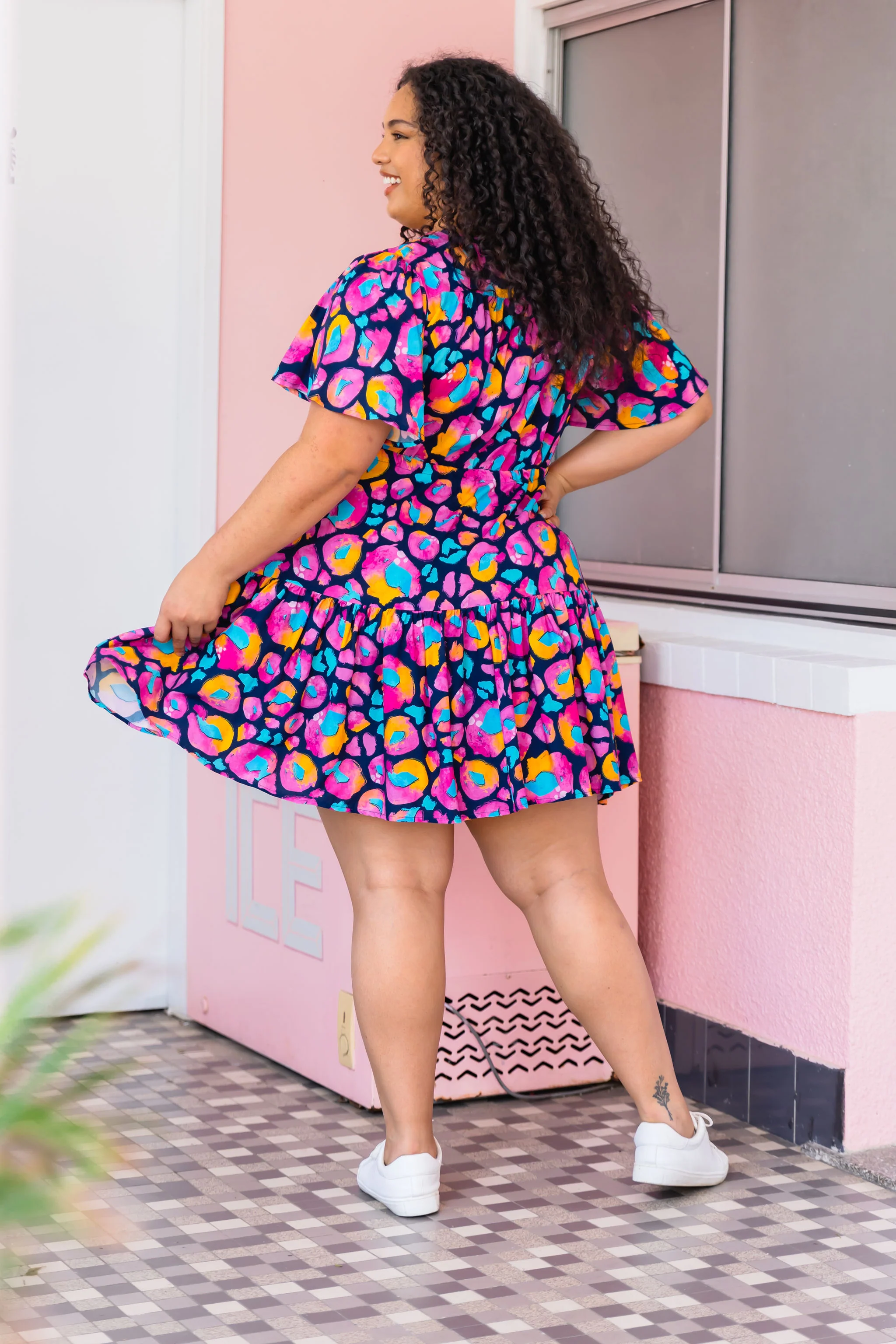 Esmae Dress in Magenta Leopard by Kasey Rainbow - Image 23
