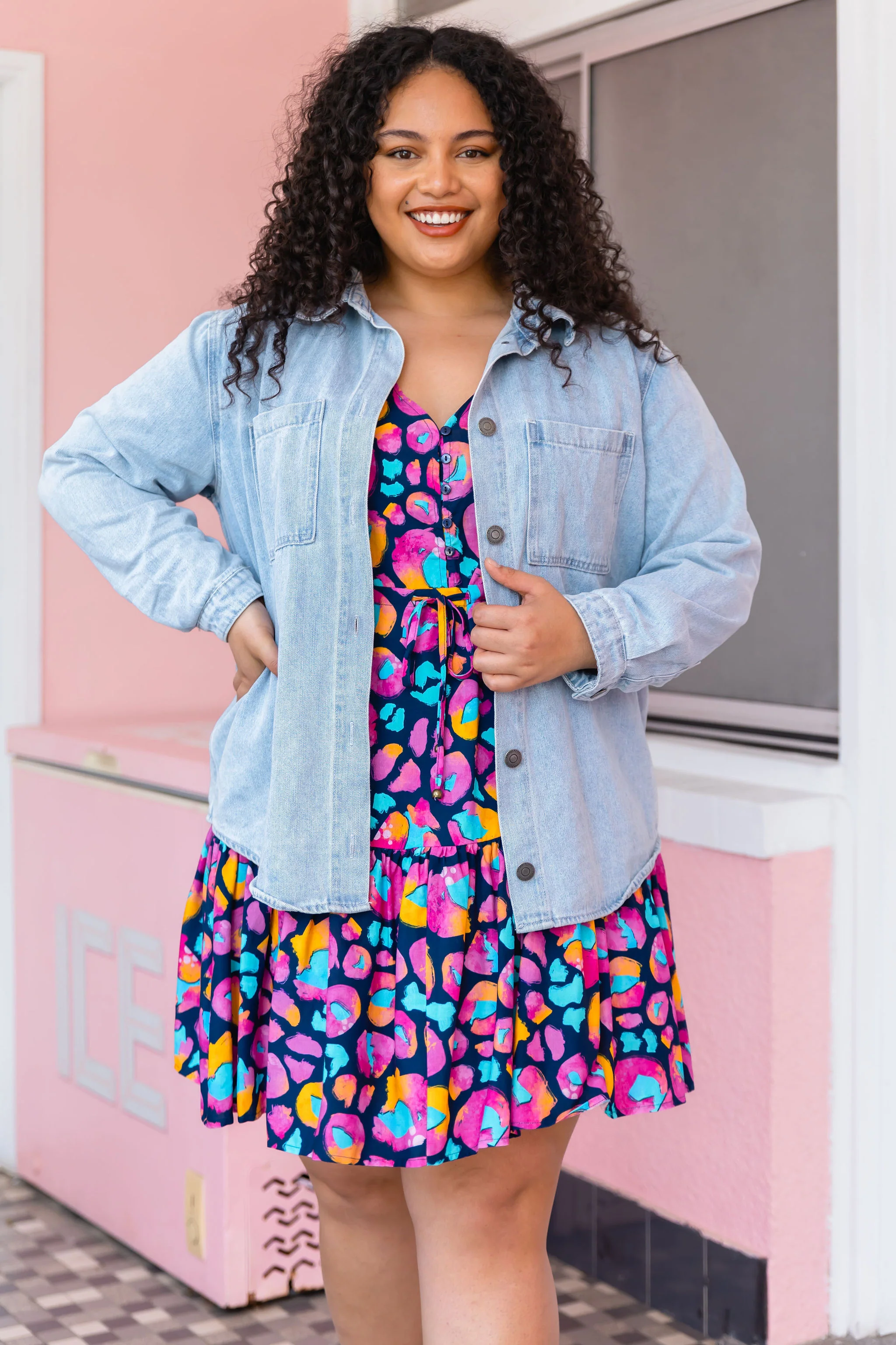 Esmae Dress in Magenta Leopard by Kasey Rainbow - Image 37